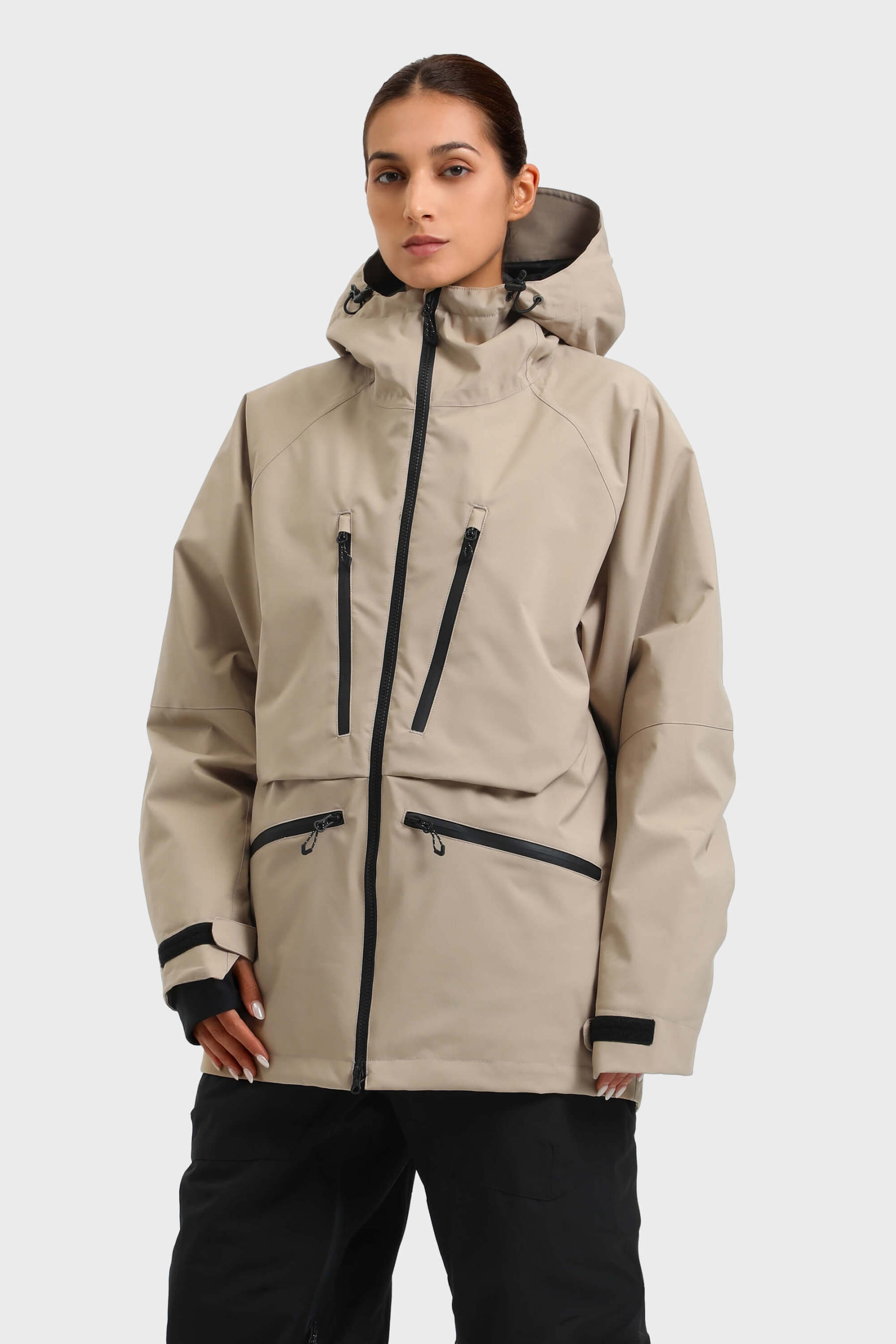 Women's Multifunctional Waterproof Insulated Snow Jacket-Fineriform