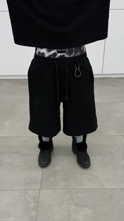 Double drawstring shorts-Fineriform
