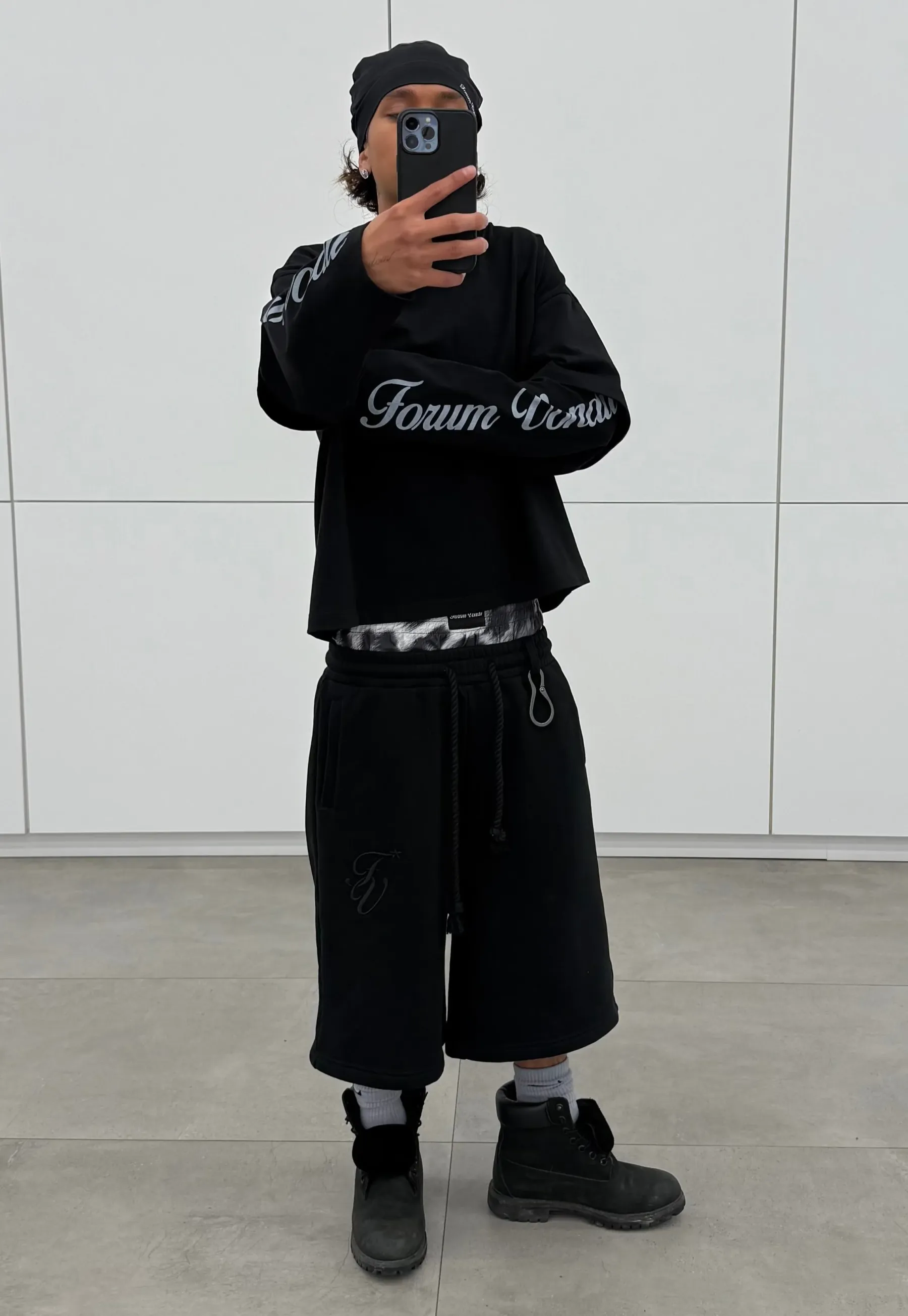 Double drawstring shorts-Fineriform