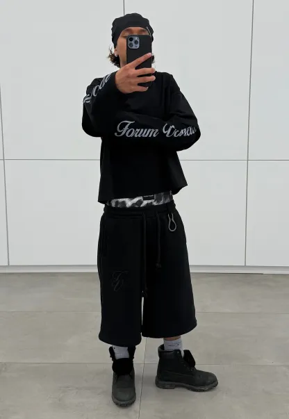 Double drawstring shorts-Fineriform