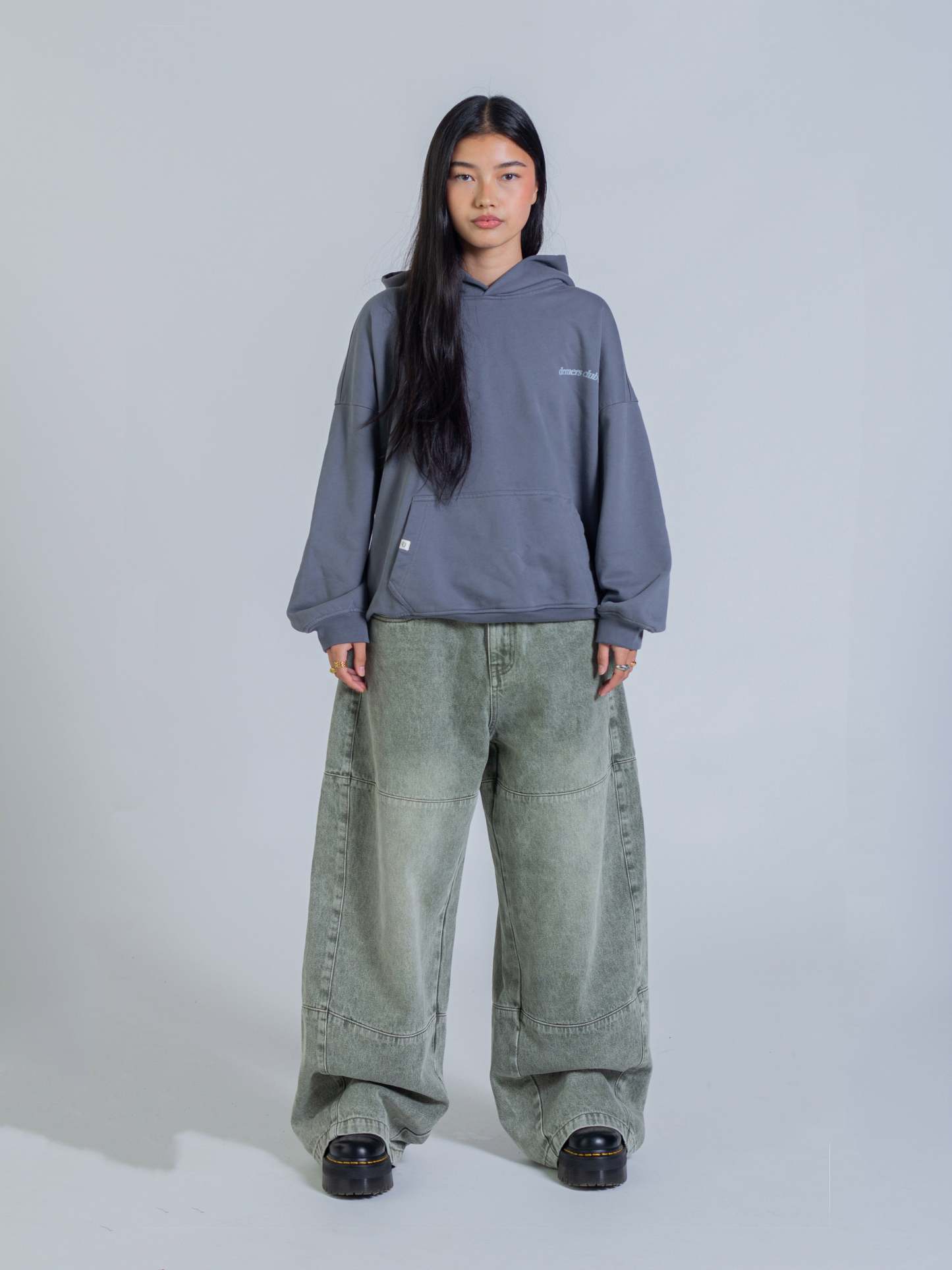 ARCH HOODIE - STONE BLUE-Fineriform