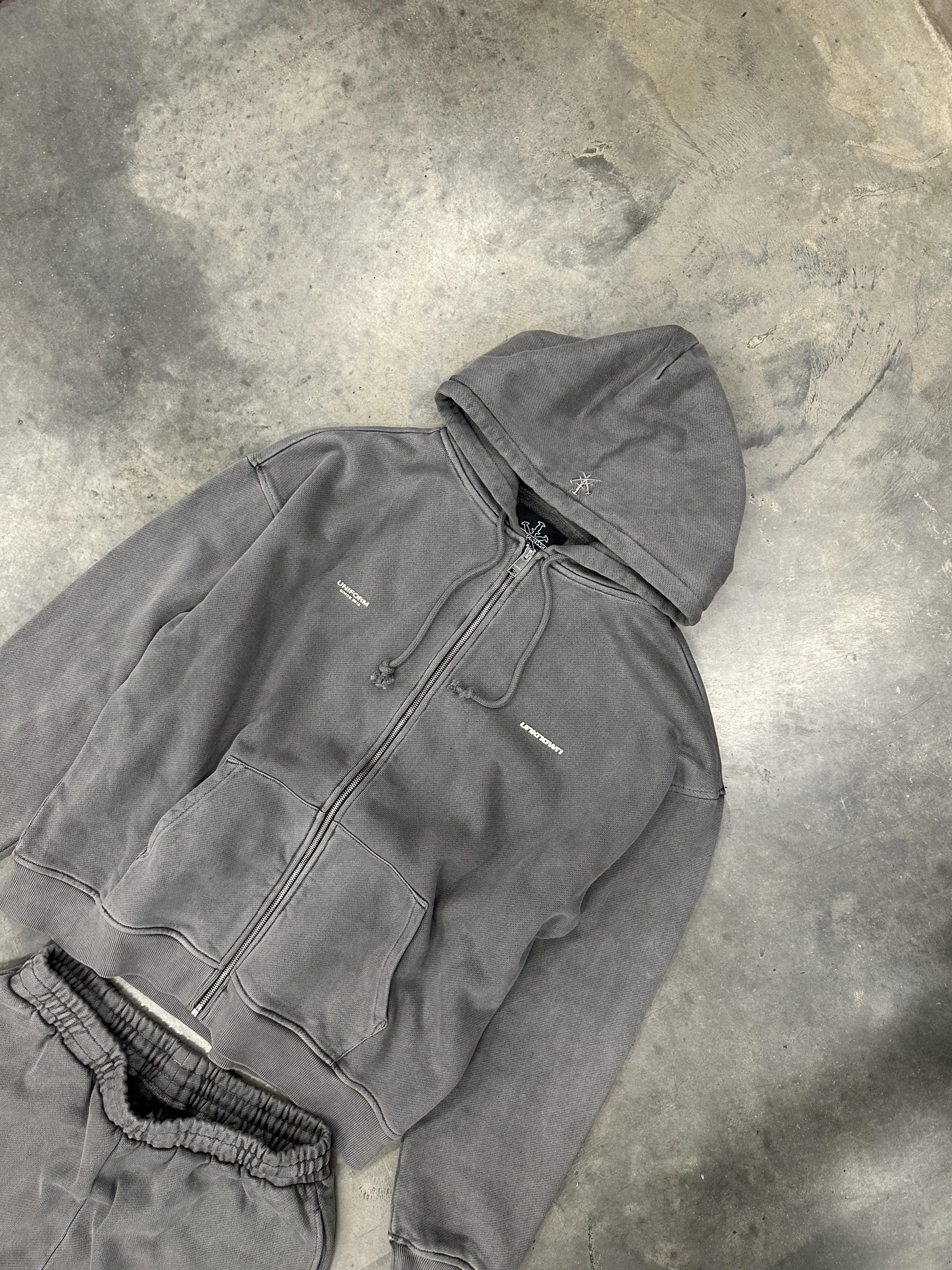 STONEWASHED UNIFORM HOODIE-Fineriform