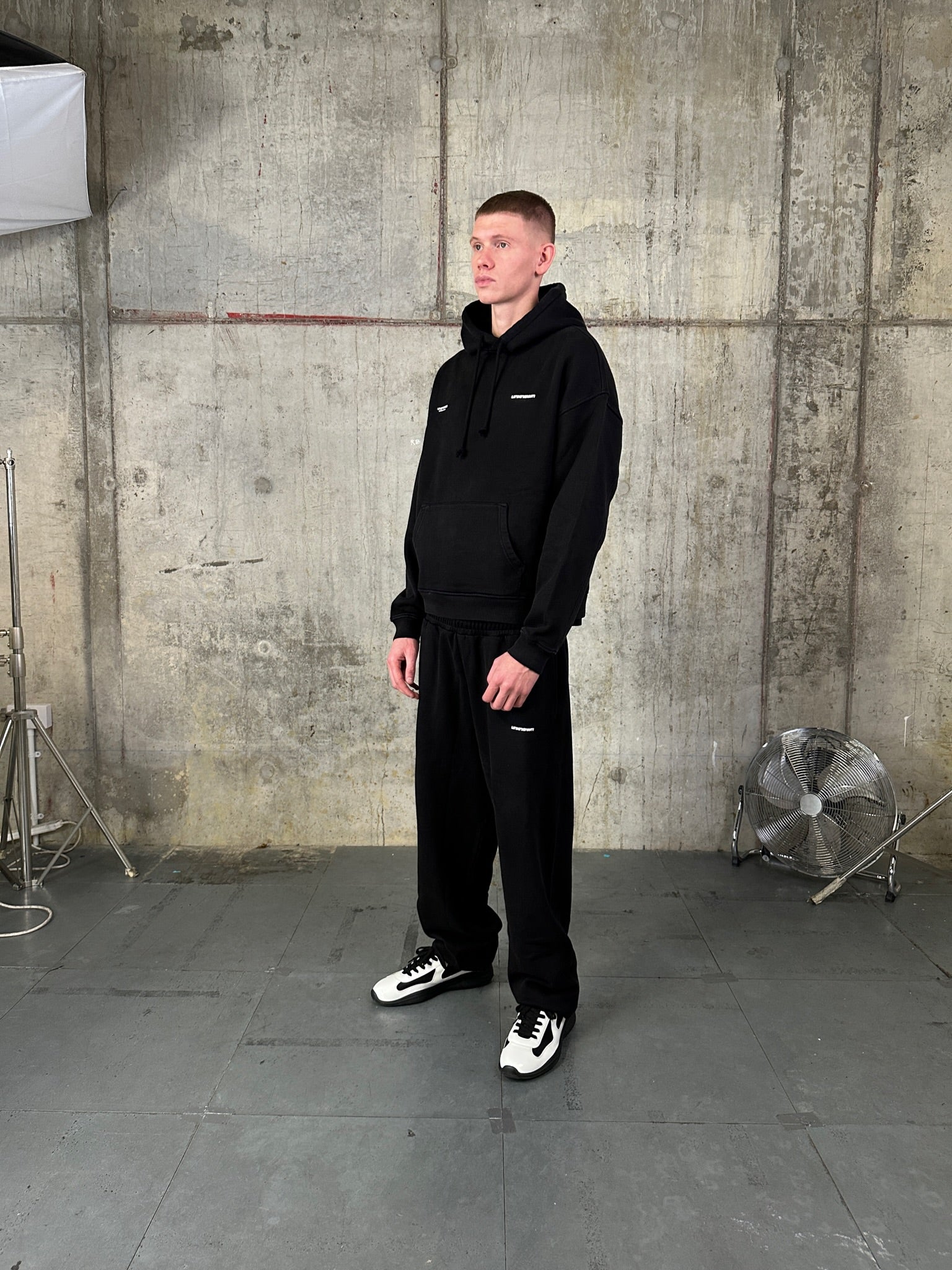 BLACK UNIFORM JOGGERS-Fineriform