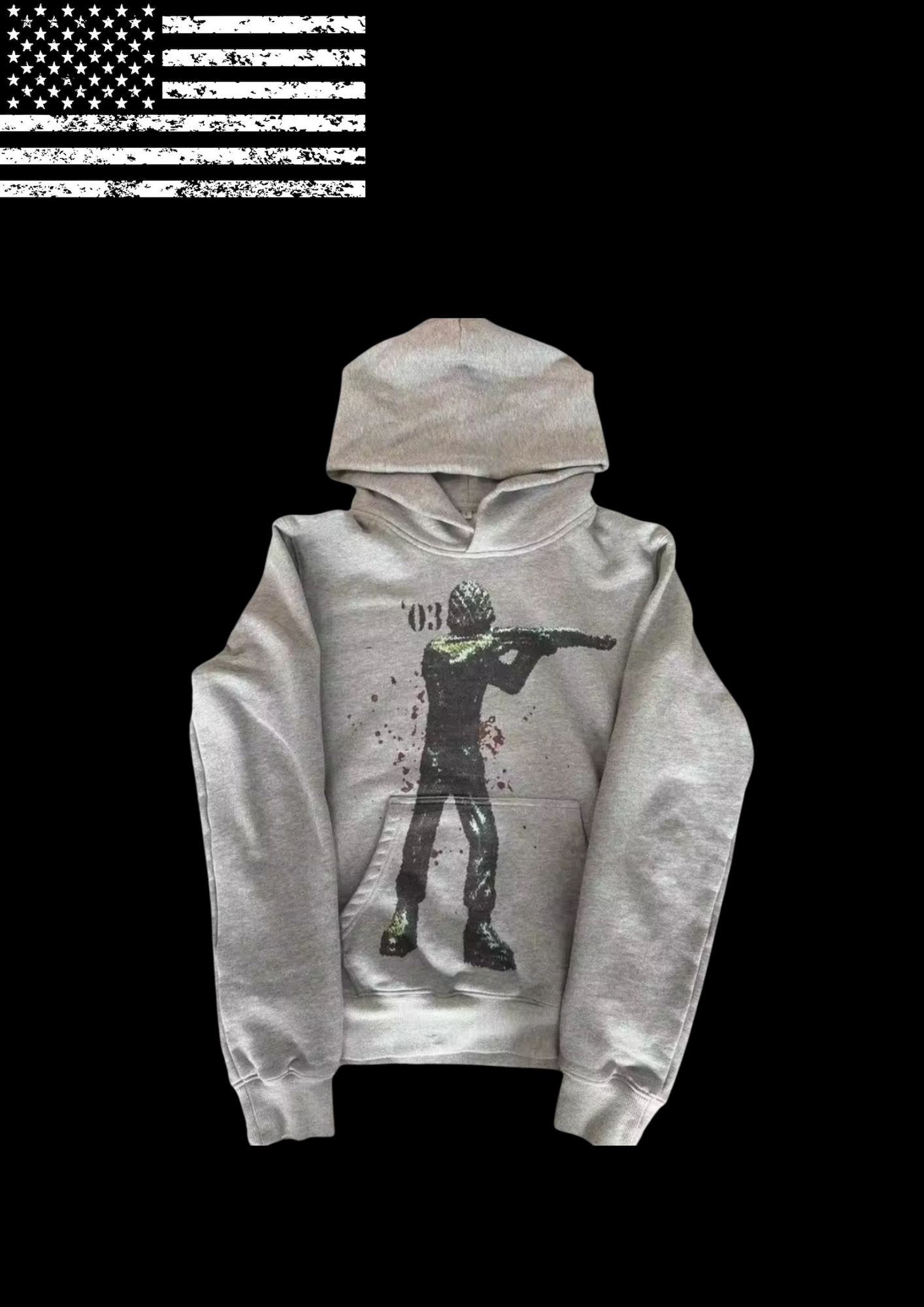 ‘03 SOLDIER’ HOODIE 𖦏-Fineriform