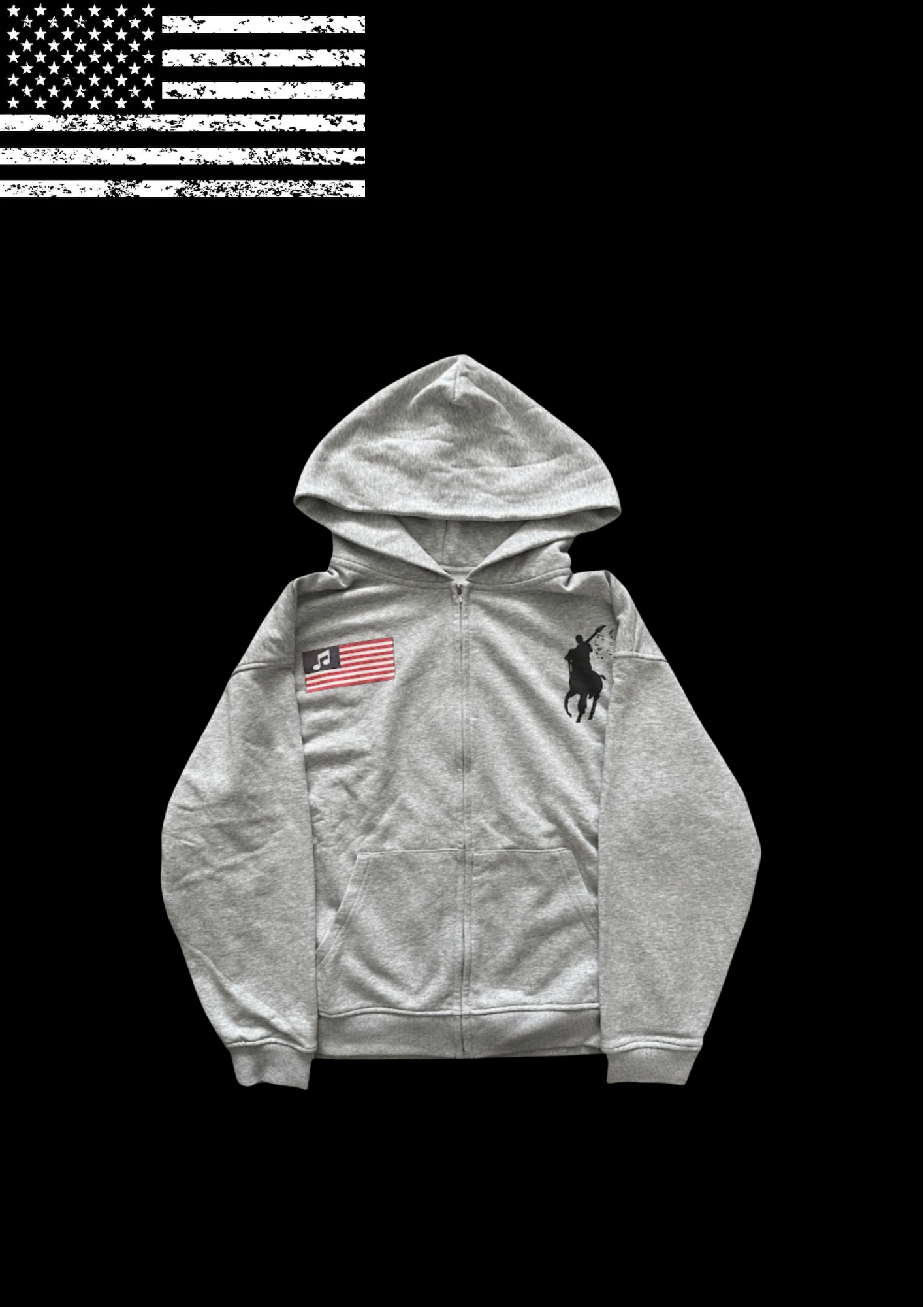 ‘MXSIC WXRLORD’ HOODIE 𖦏-Fineriform