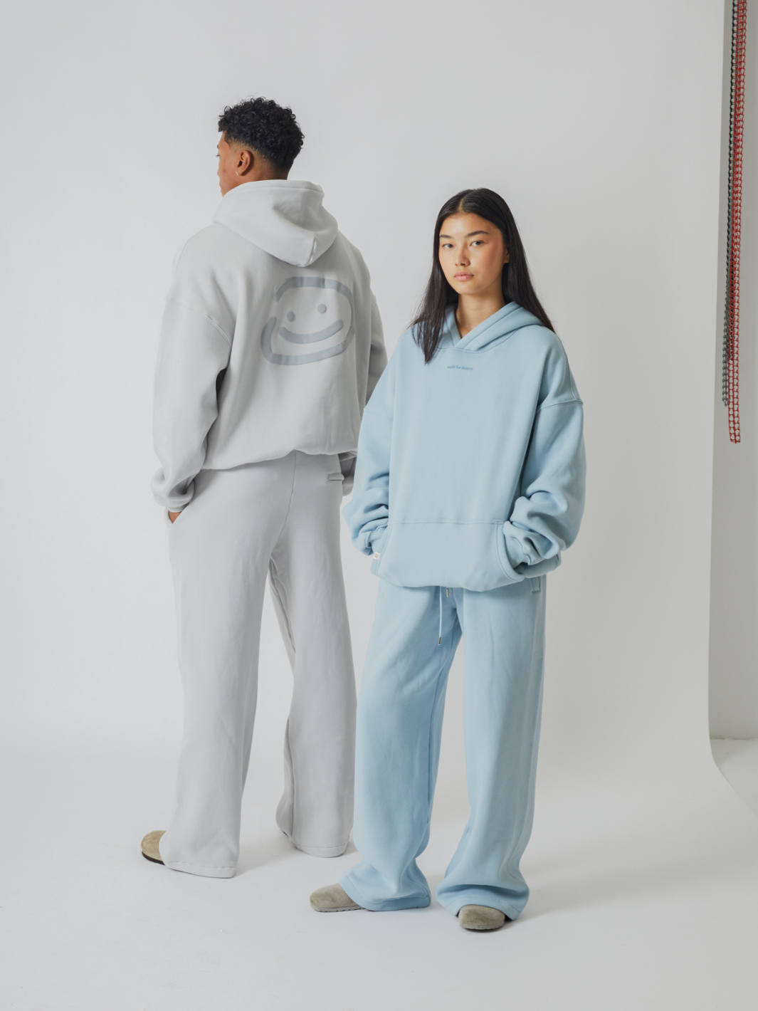 SMILEY LOGO HOODIE - SKY BLUE-Fineriform