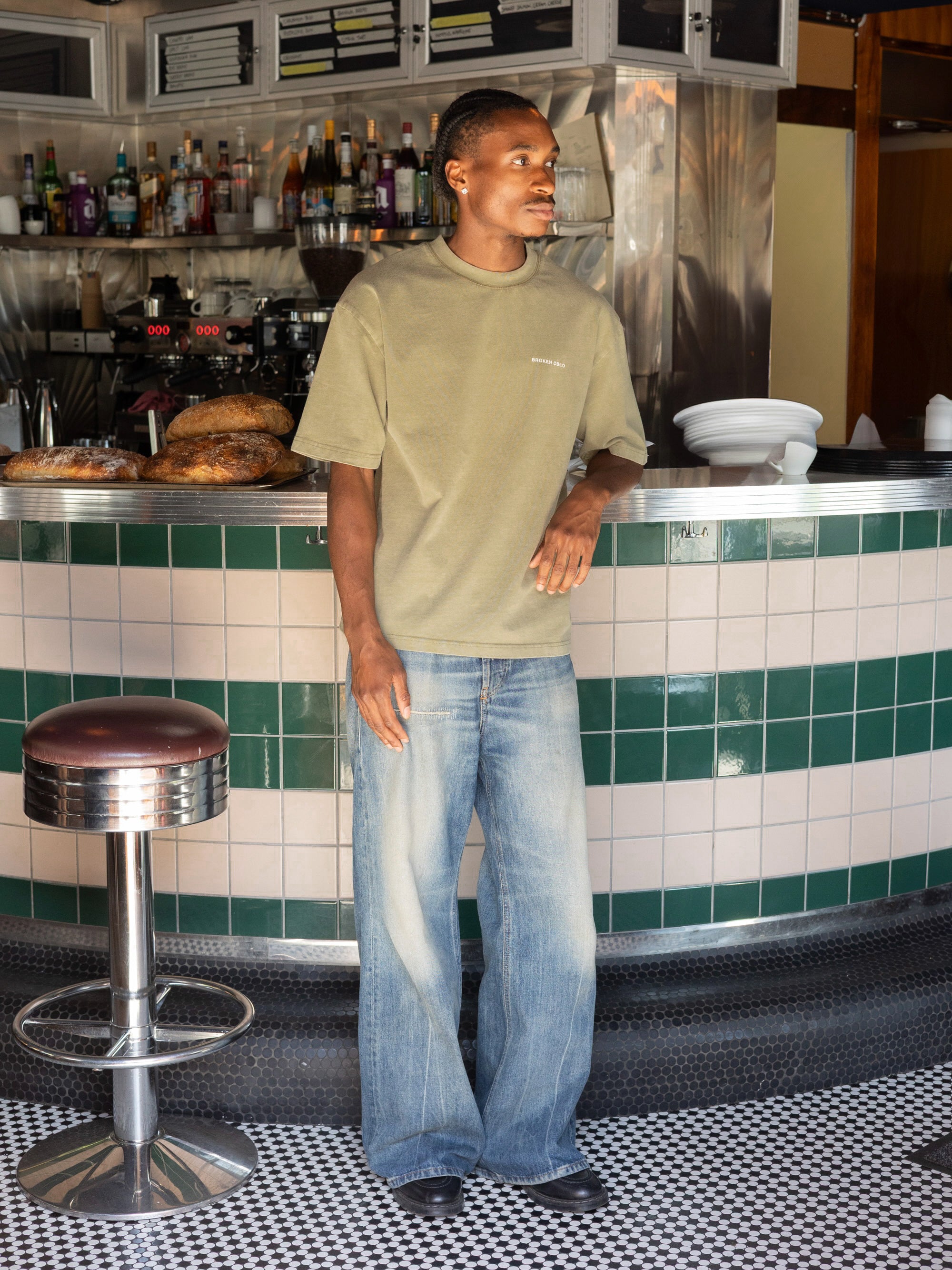 CITY T-SHIRT GREEN-Fineriform