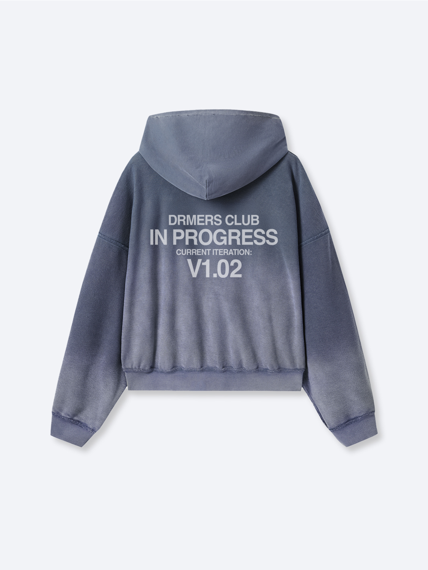 IN PROGRESS REVERSIBLE HOODIE - BLUE LAVENDER-Fineriform