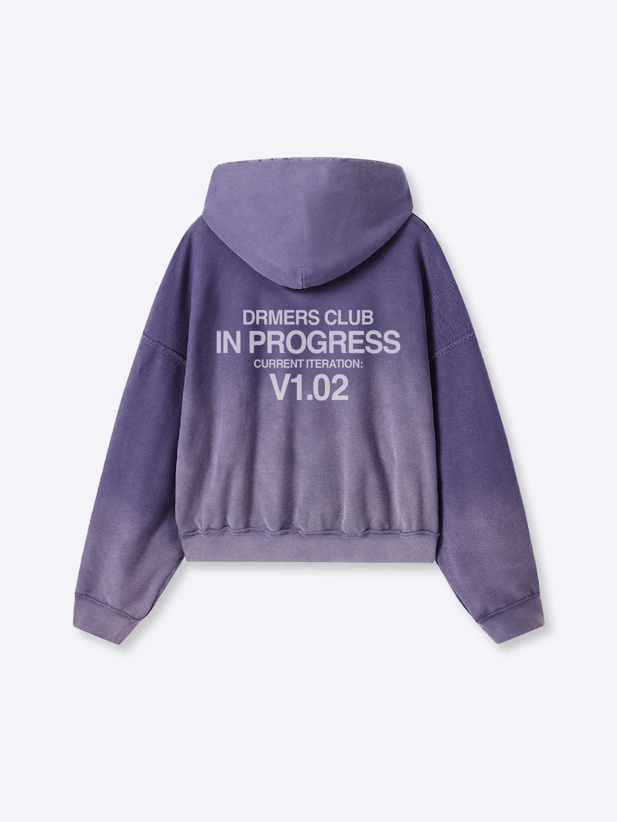 IN PROGRESS REVERSIBLE HOODIE - AMETHYST-Fineriform