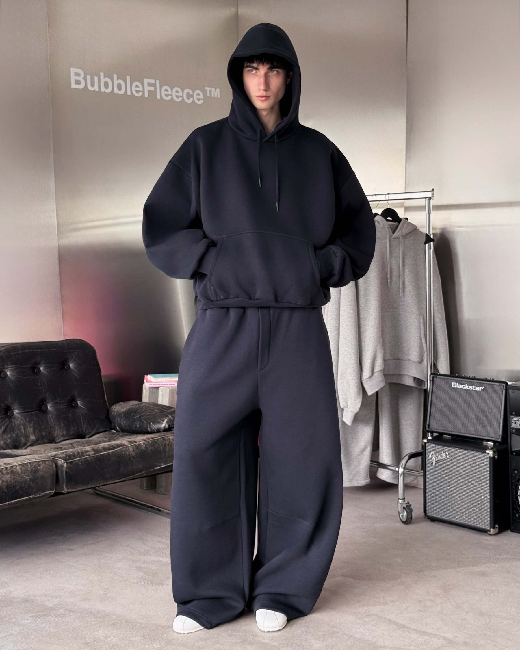 BUBBLE HOODIE - NIGHT-Fineriform