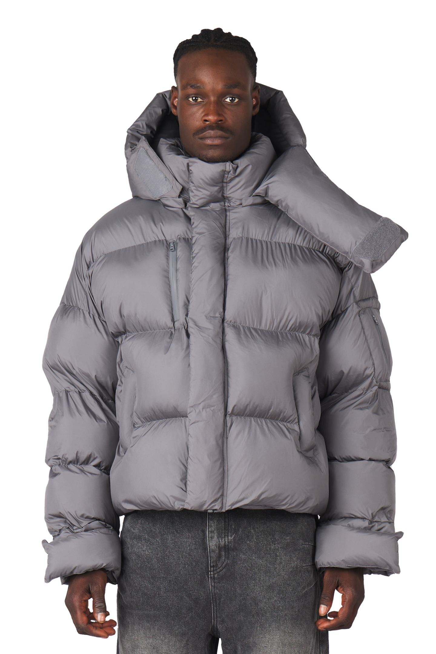 Anthracite Puffer Jacket-Fineriform