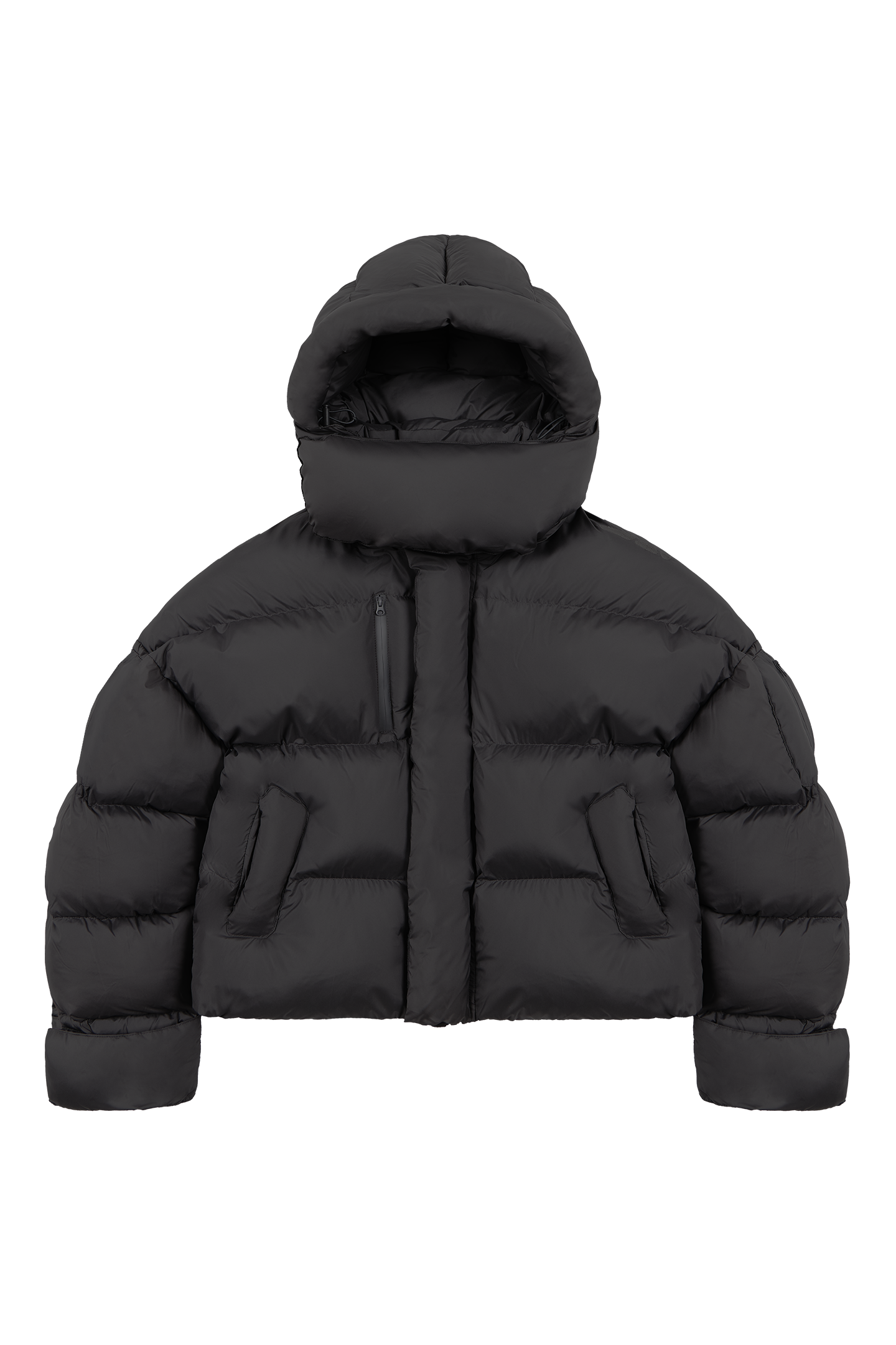 Black Puffer Jacket-Fineriform
