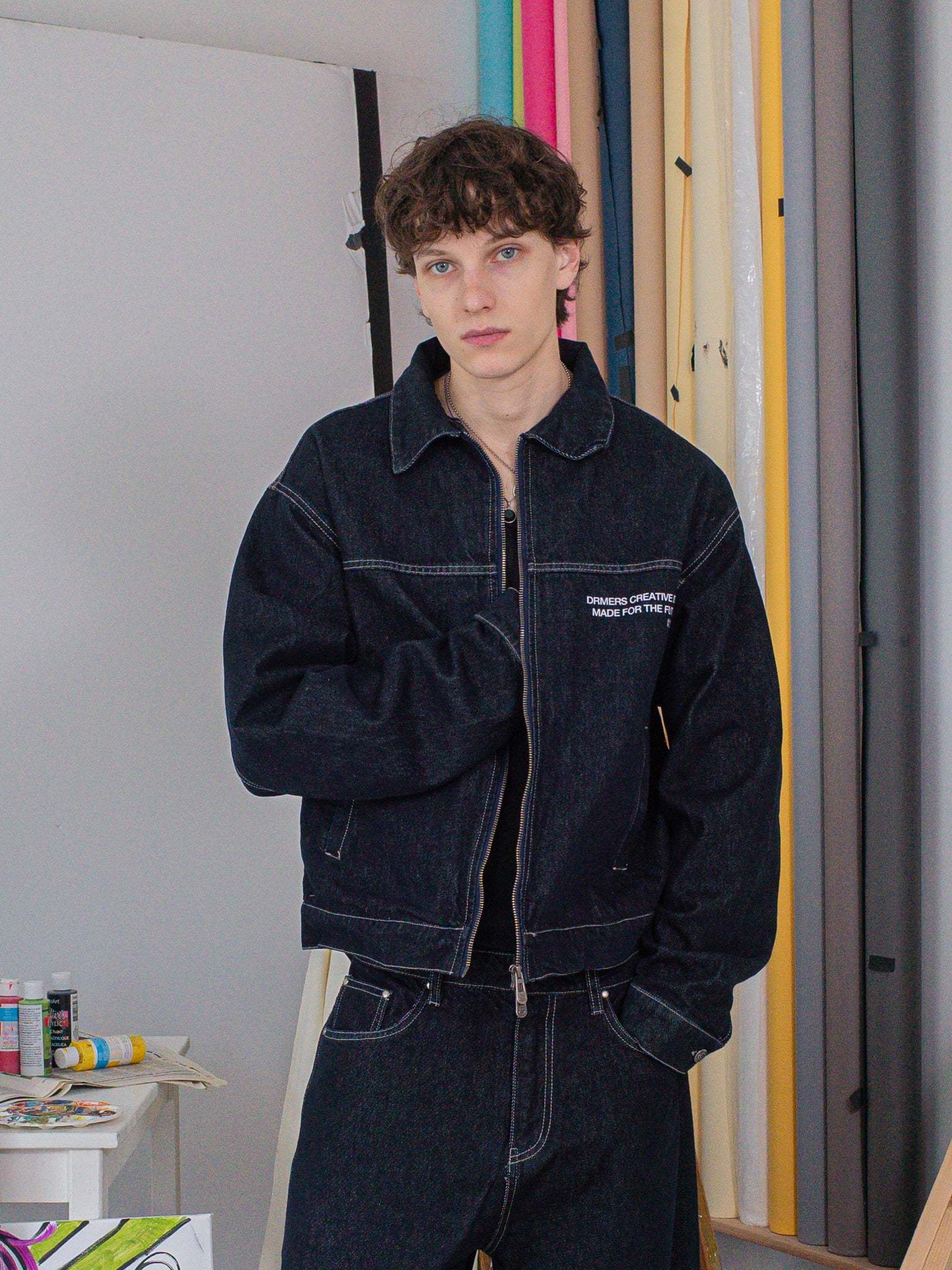 CREATIVE DEPT DENIM WORK JACKET - INDIGO-Fineriform