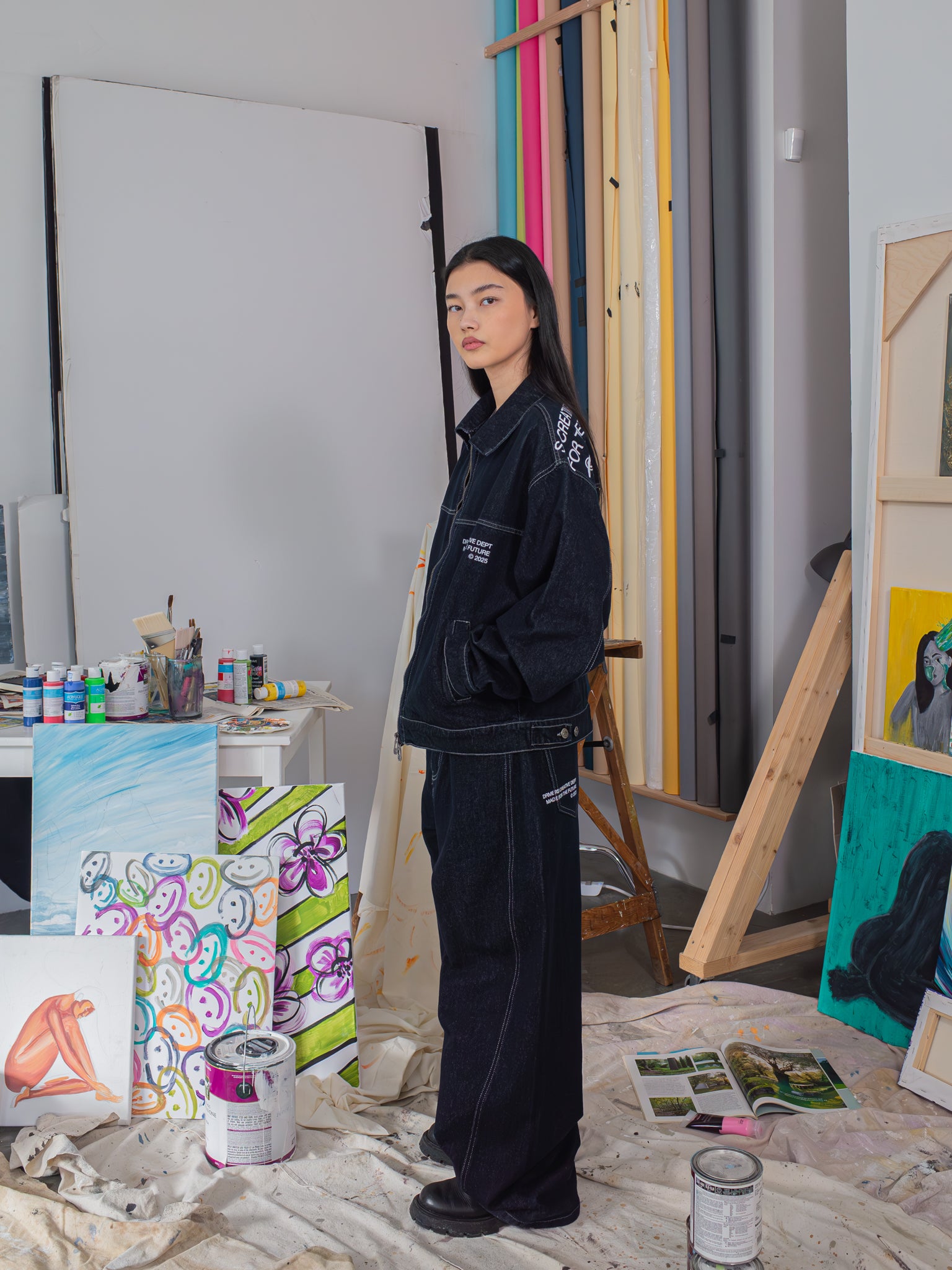 CREATIVE DEPT DENIM WORK JACKET - INDIGO-Fineriform