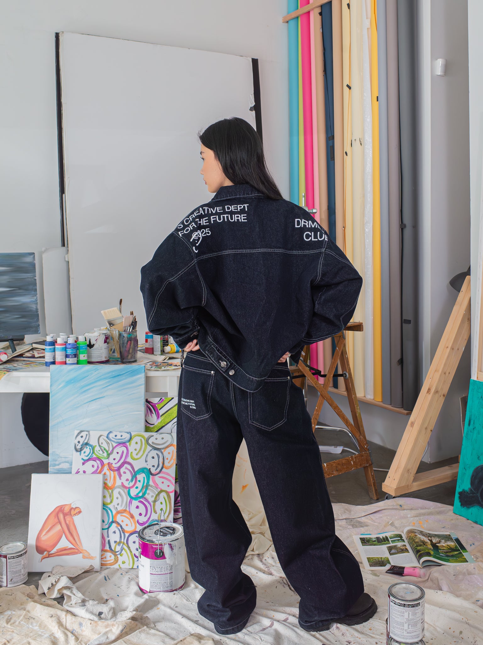 CREATIVE DEPT DENIM WORK JACKET - INDIGO-Fineriform