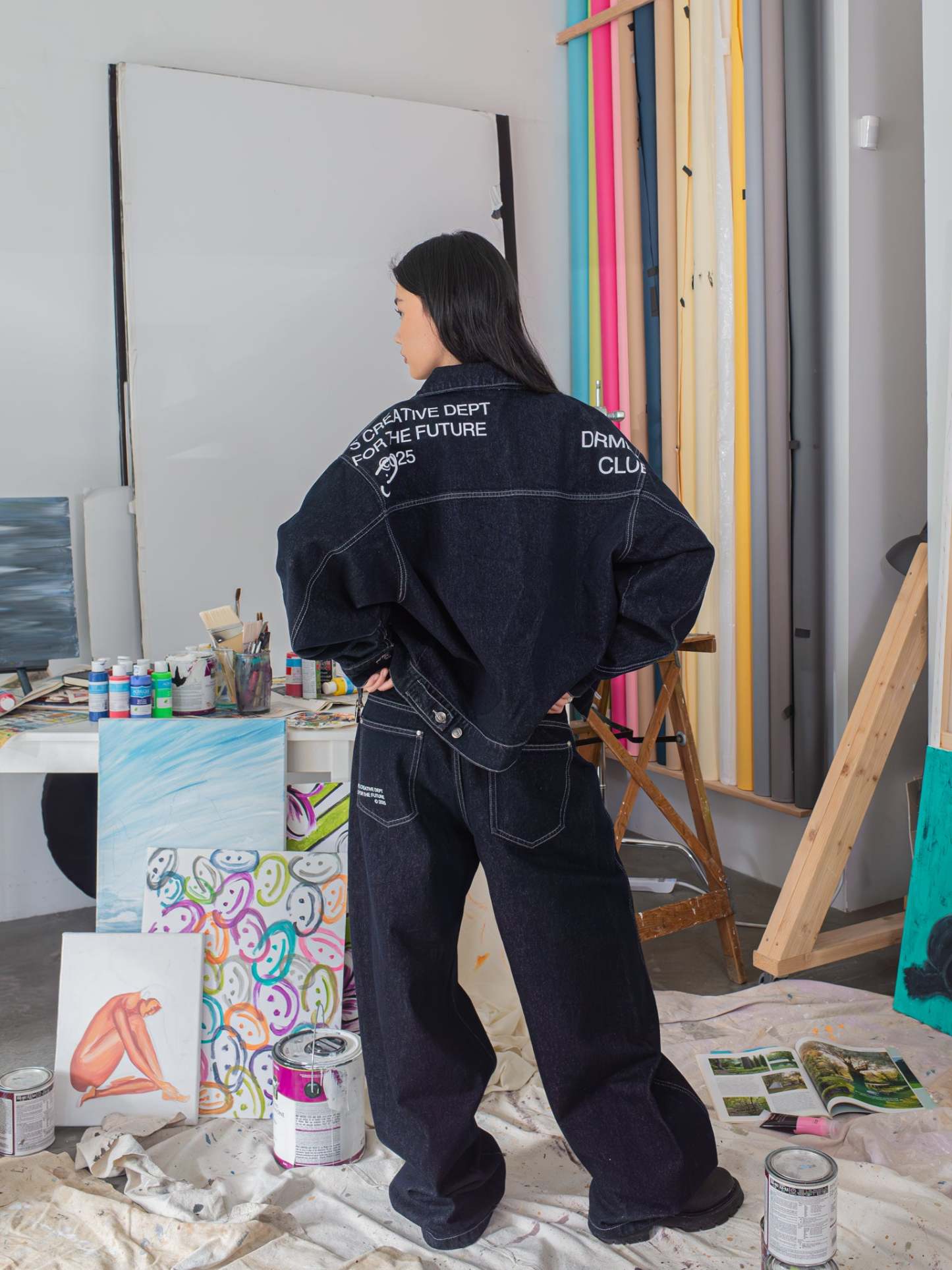 CREATIVE DEPT DENIM WORK JACKET - INDIGO-Fineriform