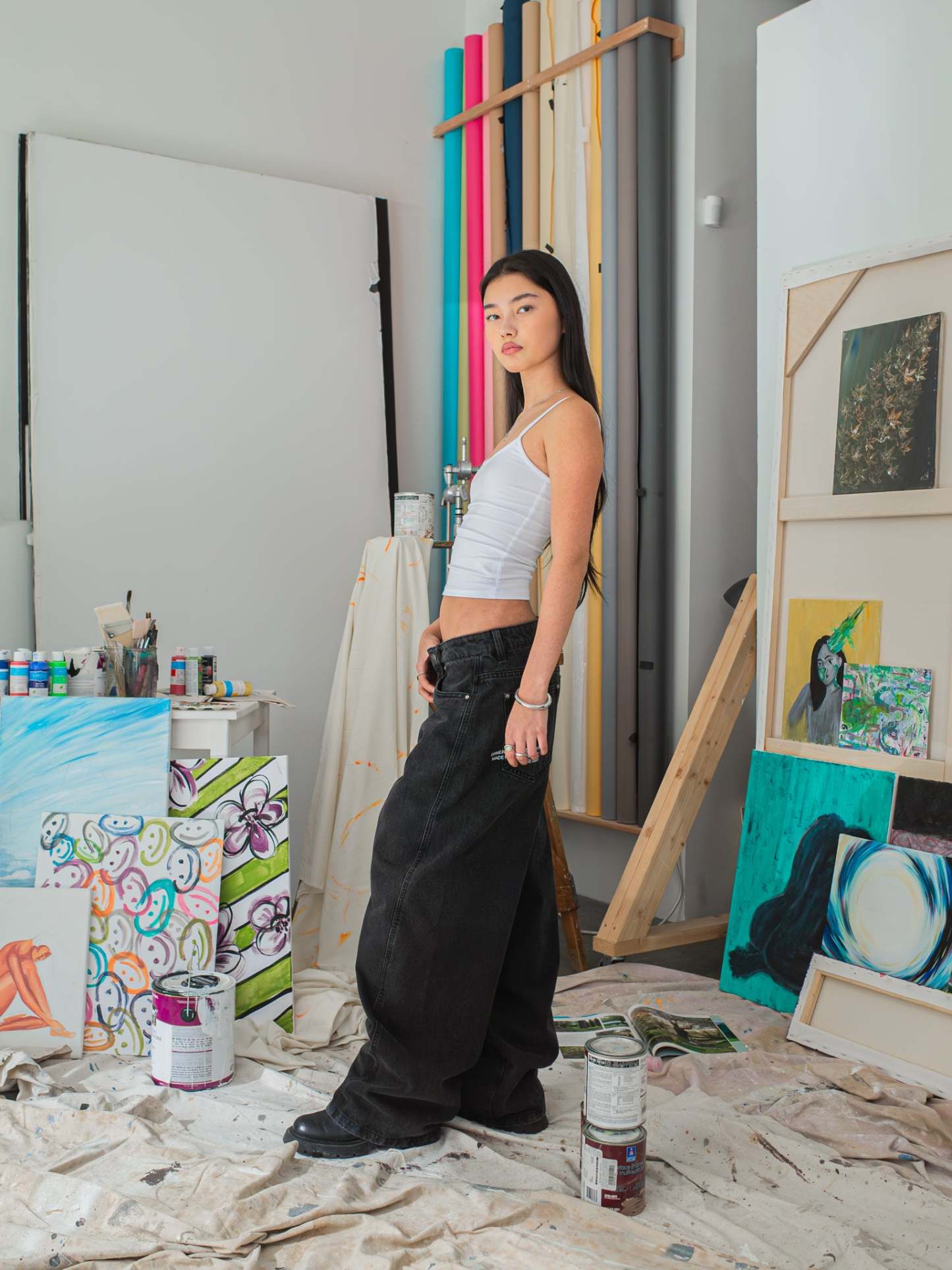 CREATIVE DEPT JEANS - BLACK-Fineriform