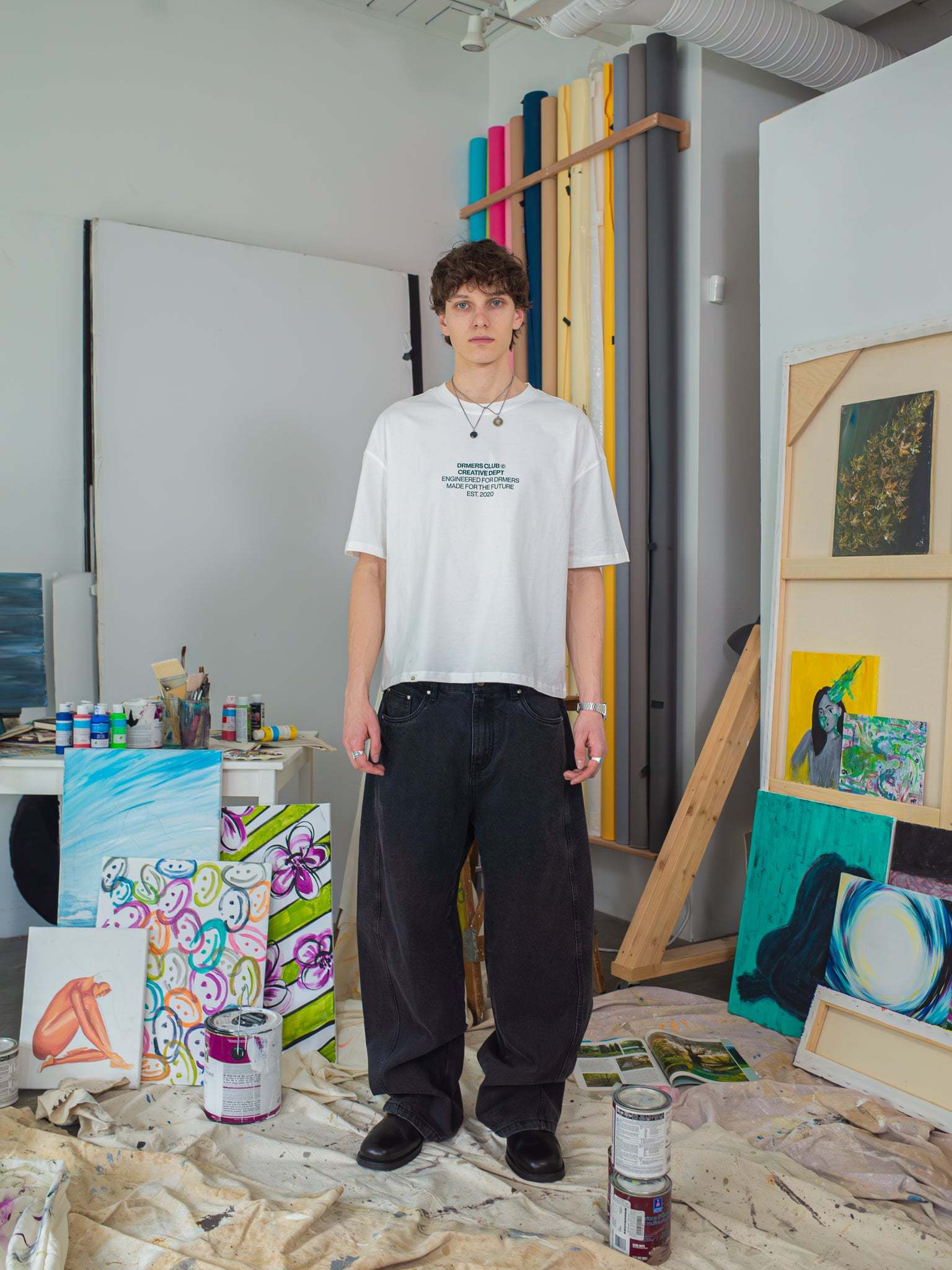 CREATIVE DEPT JEANS - BLACK-Fineriform