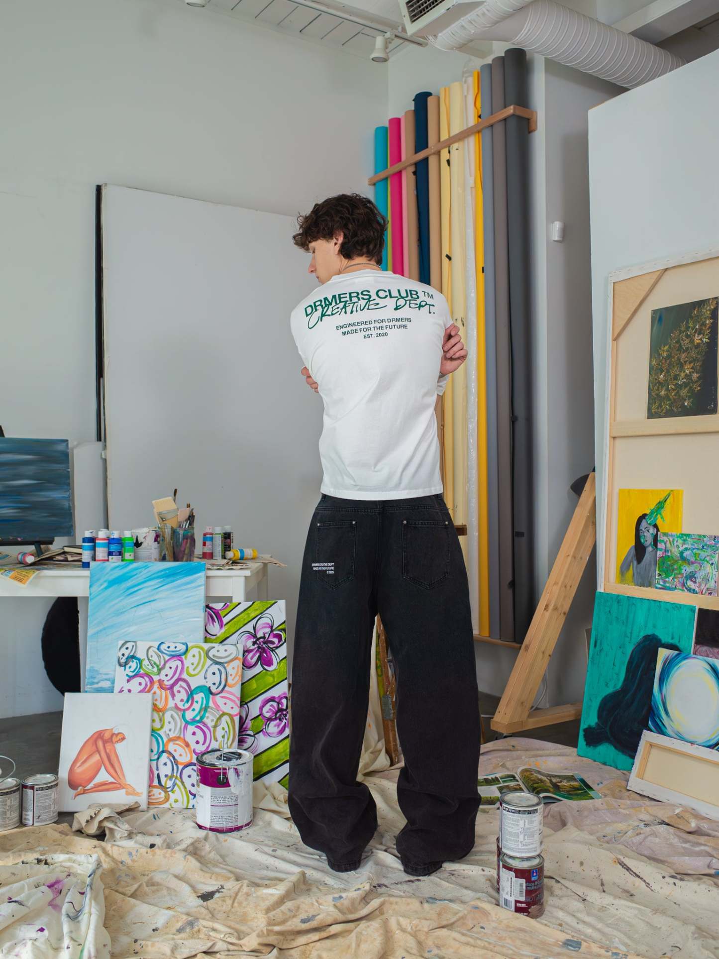 CREATIVE DEPT JEANS - BLACK-Fineriform