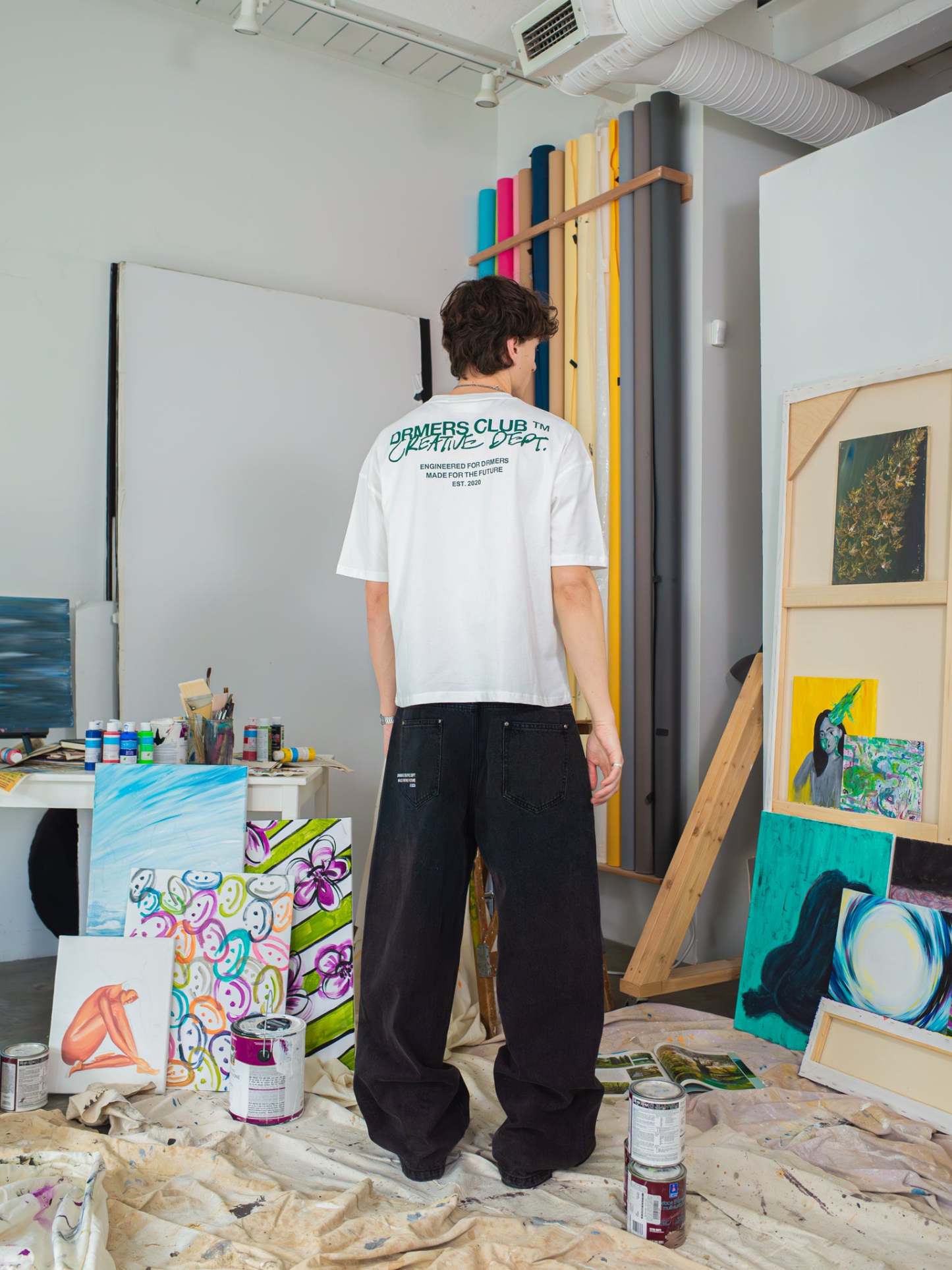 CREATIVE DEPT JEANS - BLACK-Fineriform