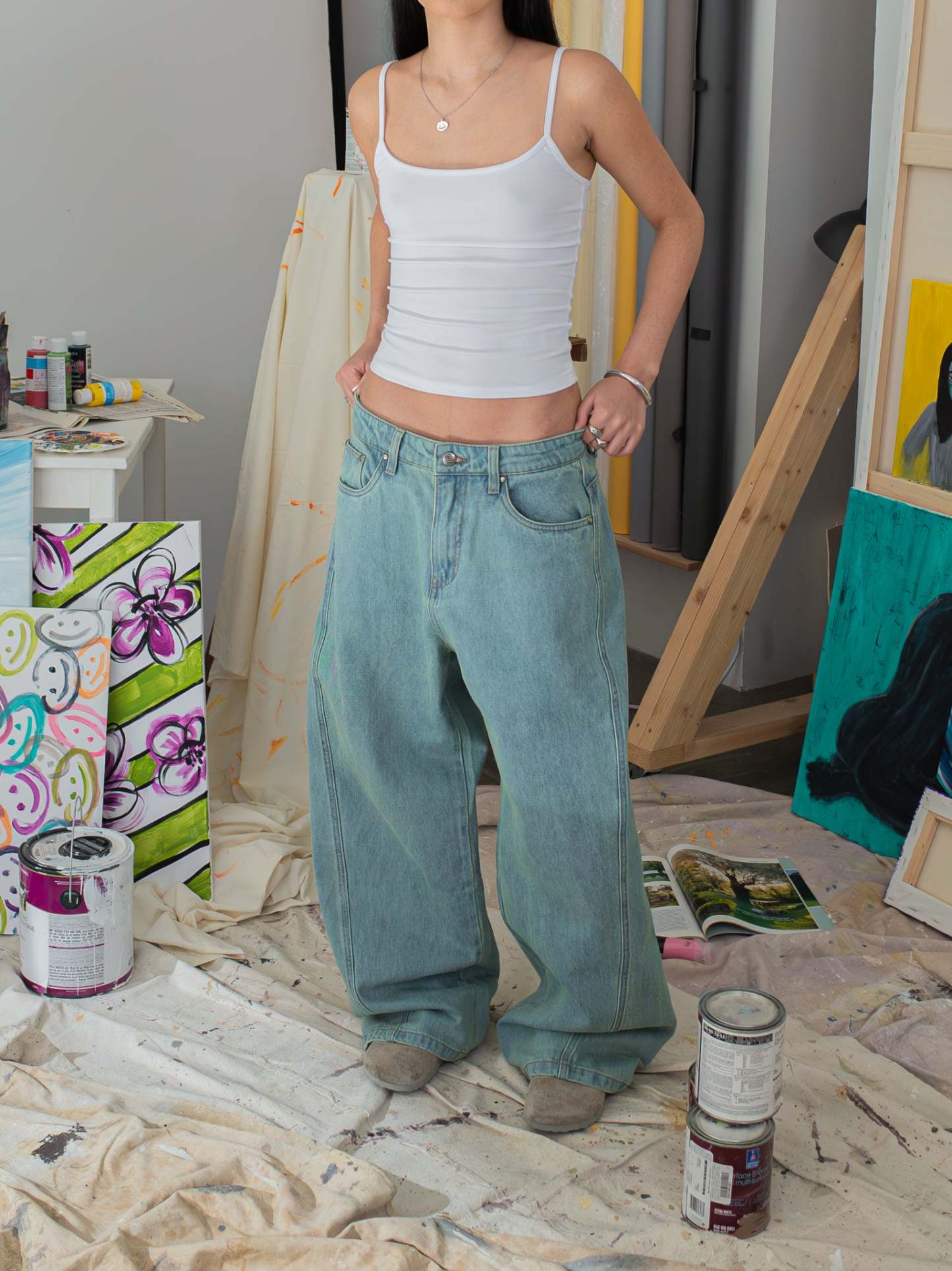 CREATIVE DEPT JEANS - BLUE-Fineriform