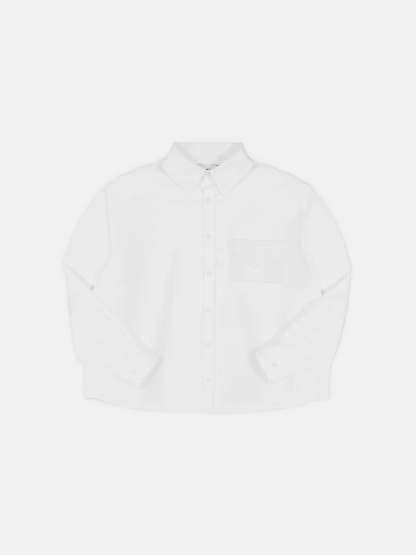 WHITE LETTER SHIRT-Fineriform