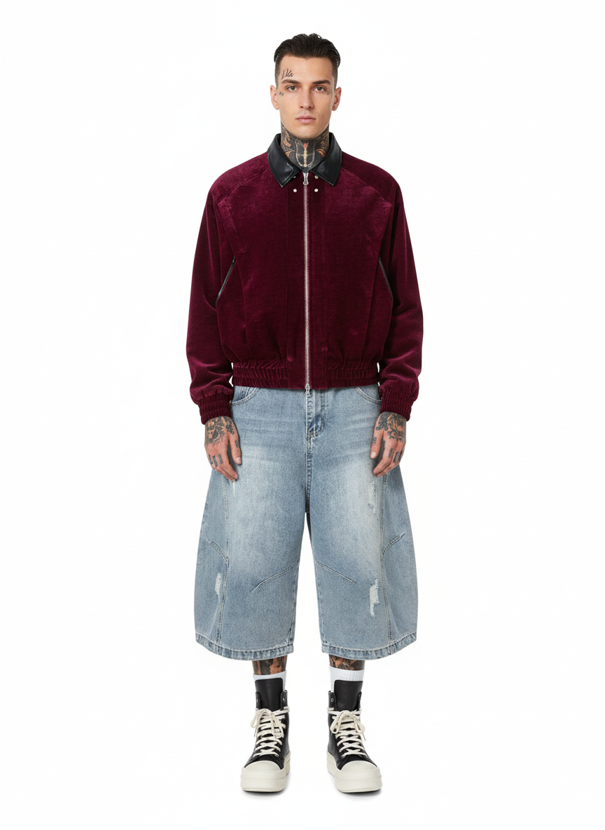 Retro Velvet Luxury Lapel Jacket-Fineriform