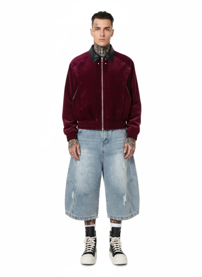 Retro Velvet Luxury Lapel Jacket-Fineriform