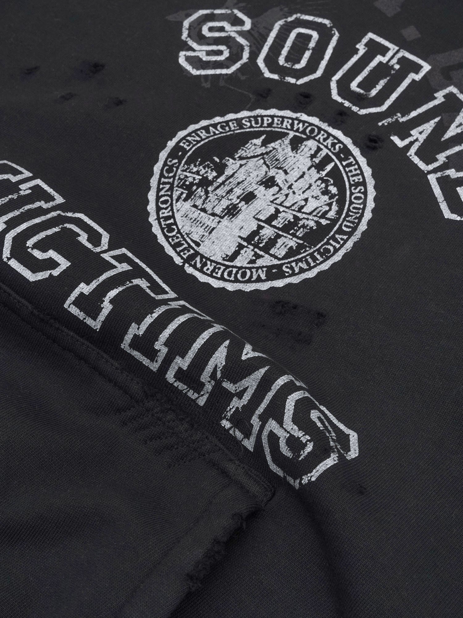 THE SOUND VICTIMS HOODIE - VINTAGE BLACK-Fineriform
