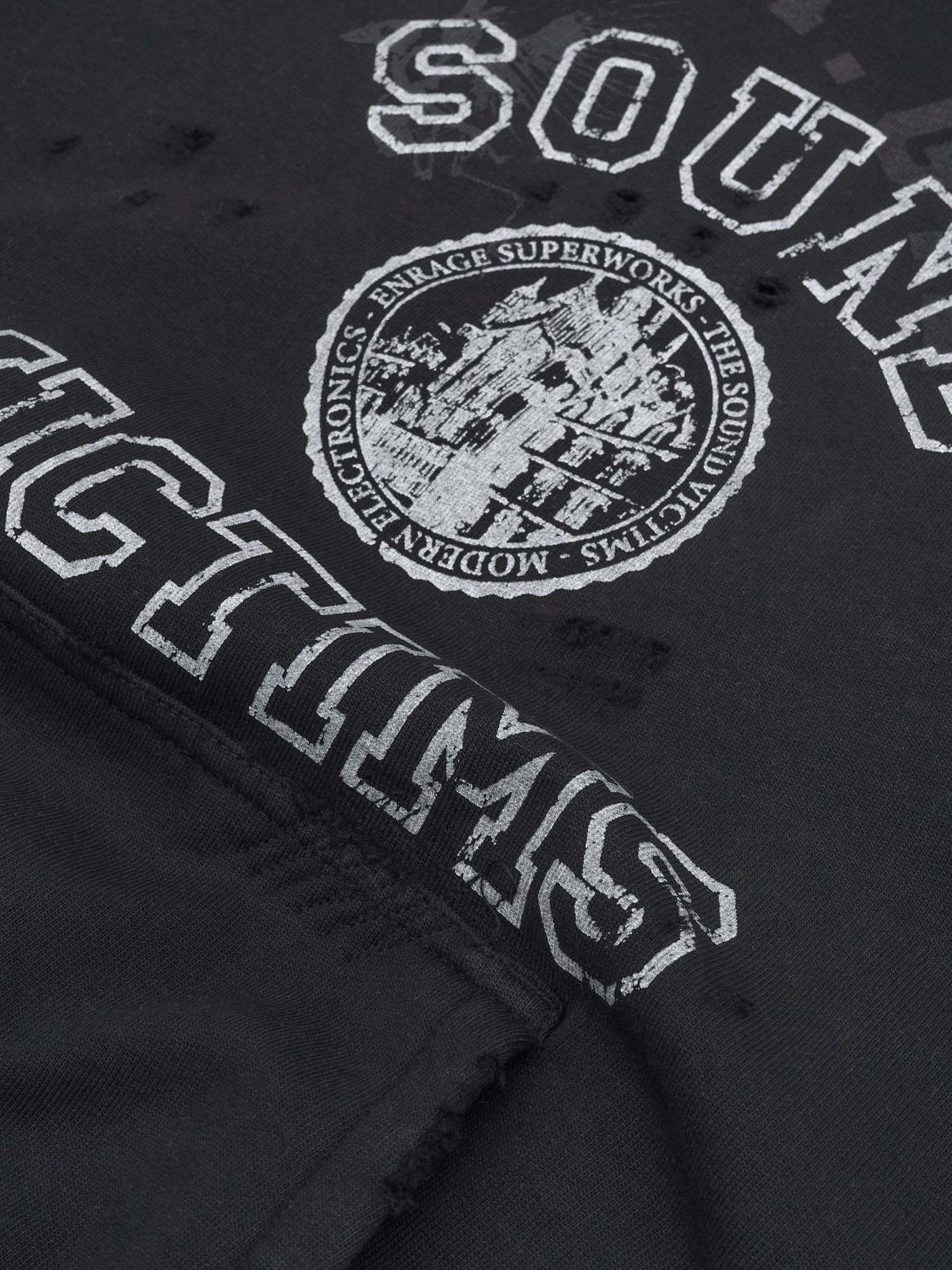 THE SOUND VICTIMS HOODIE - VINTAGE BLACK-Fineriform