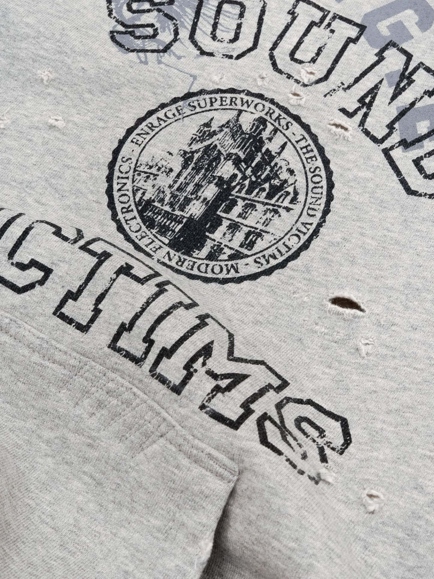 THE SOUND VICTIMS HOODIE - GRAY-Fineriform