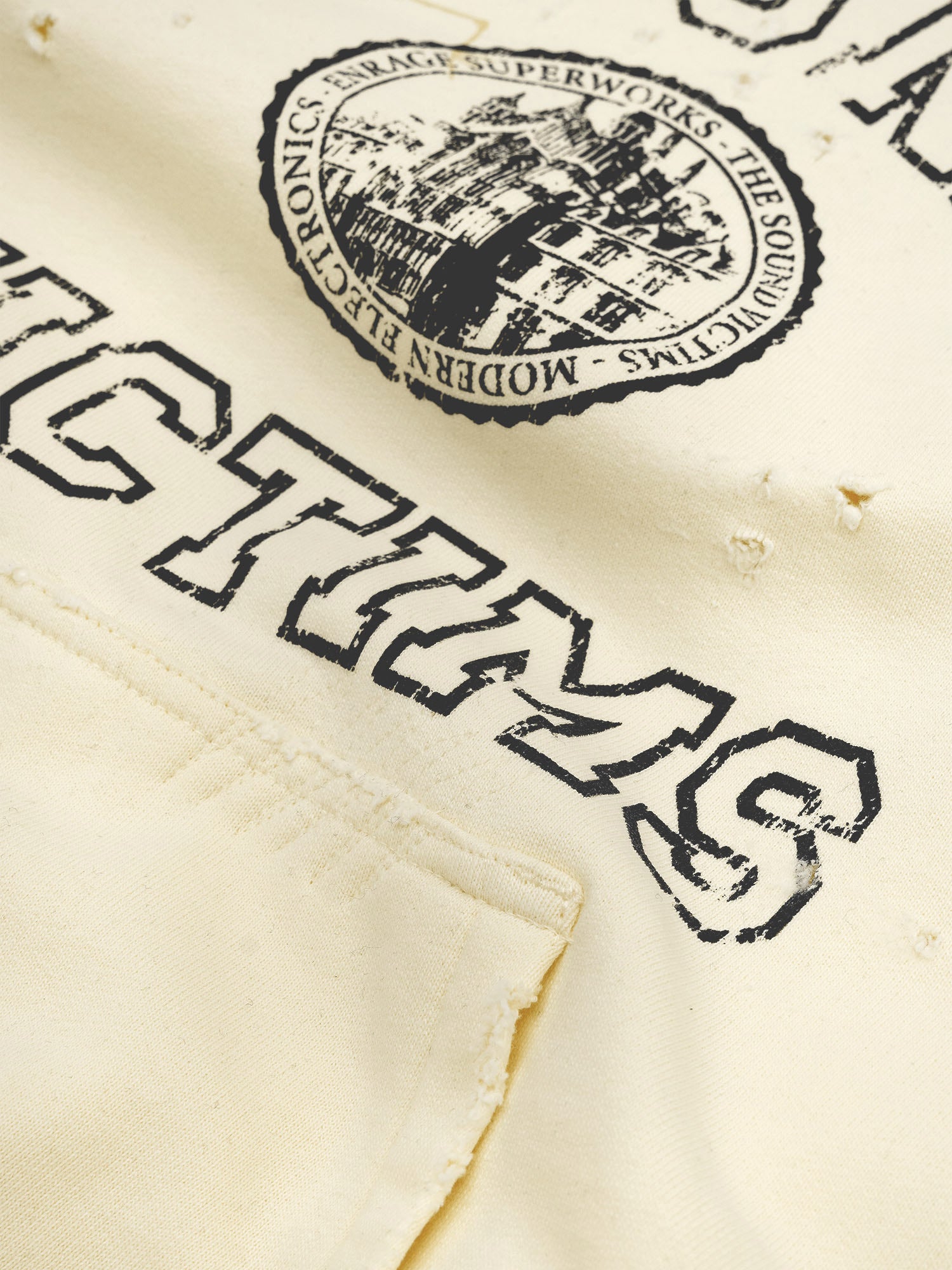 THE SOUND VICTIMS HOODIE - VINTAGE YELLOW-Fineriform