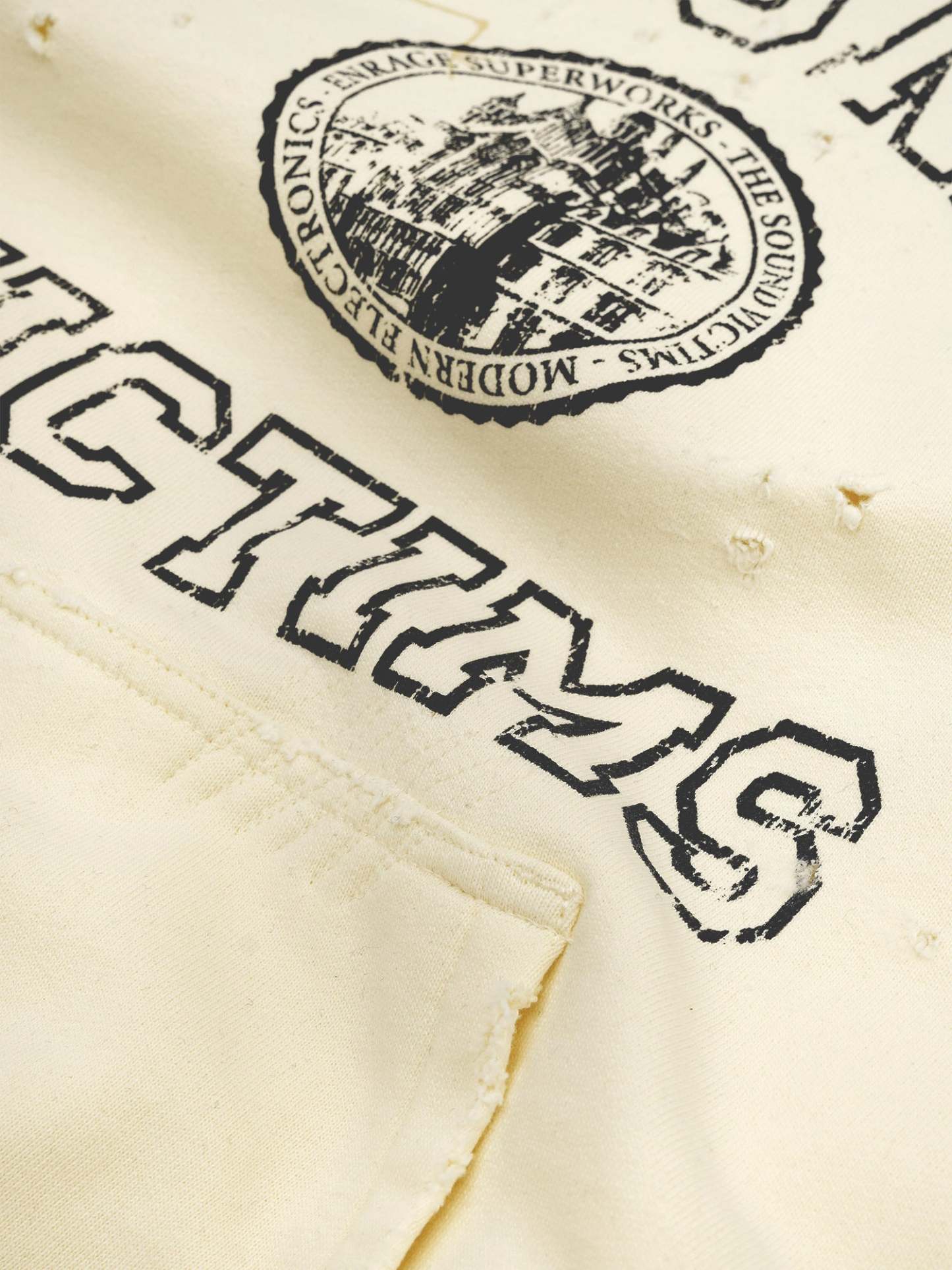 THE SOUND VICTIMS HOODIE - VINTAGE YELLOW-Fineriform