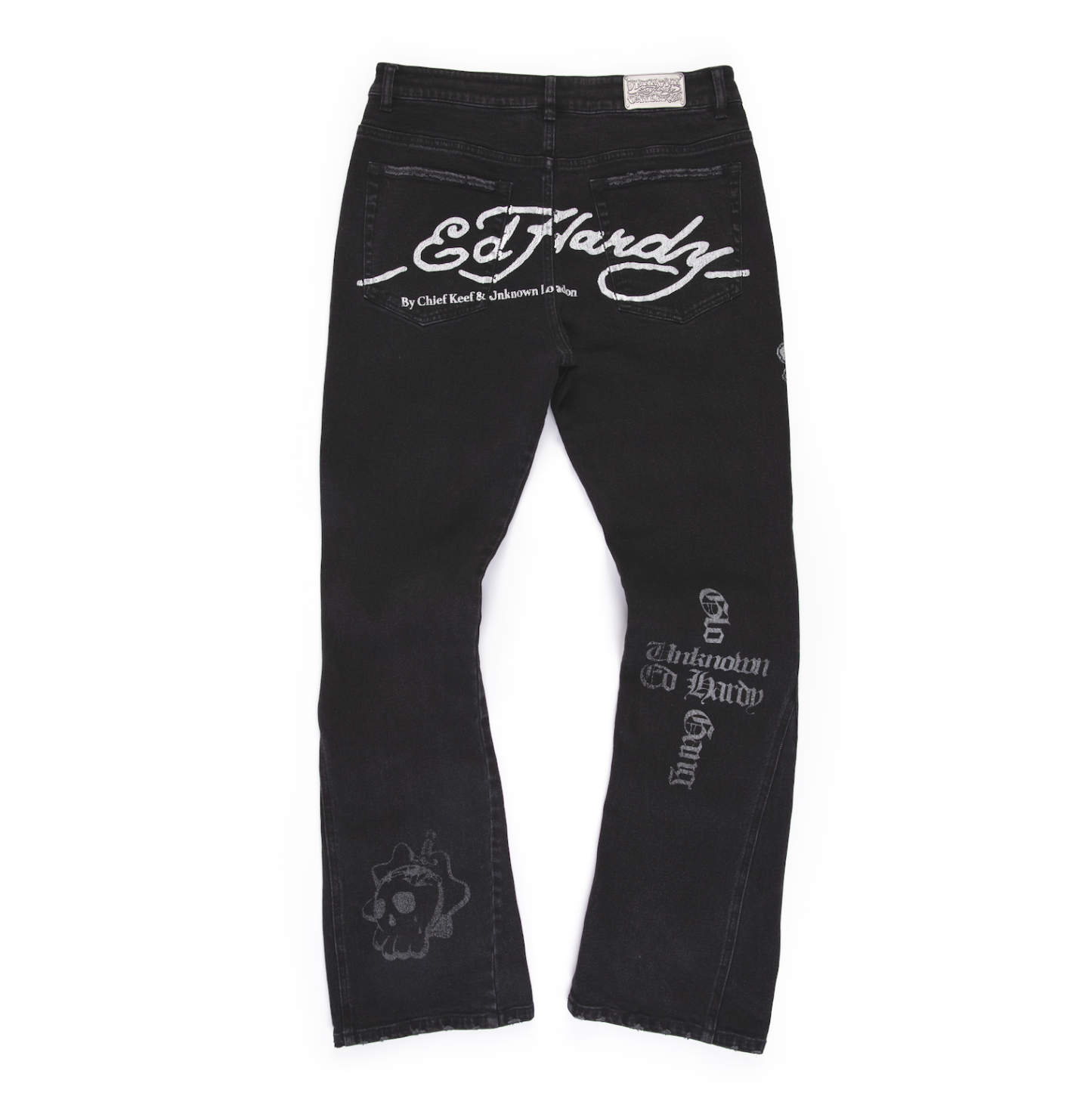 METAL STUDDED STACKED DENIM-Fineriform