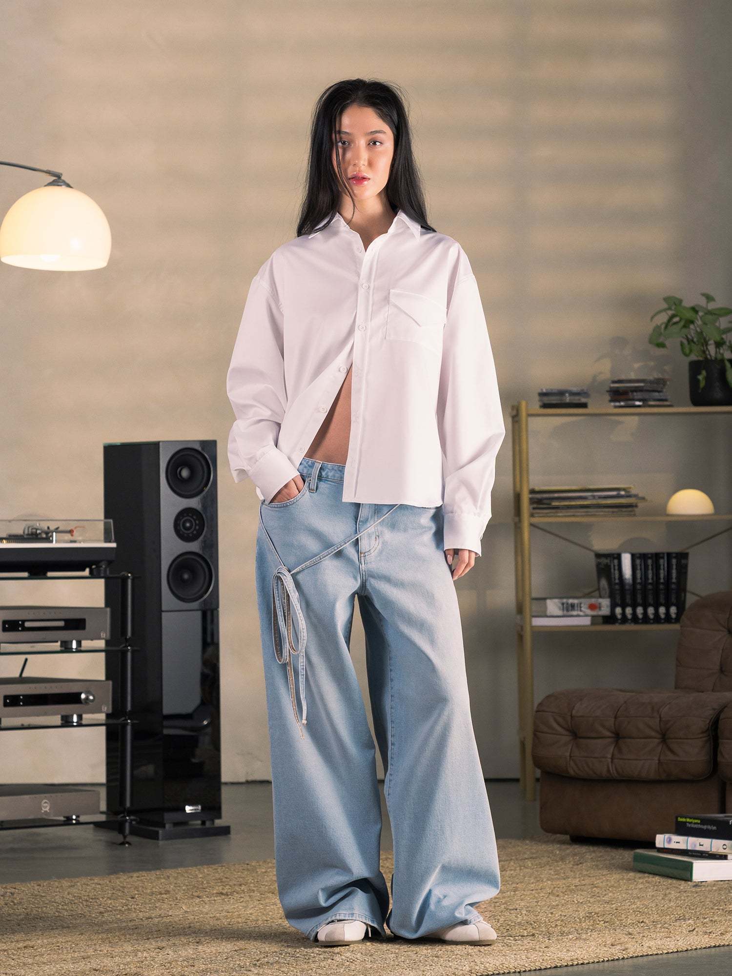 WHITE LETTER SHIRT-Fineriform