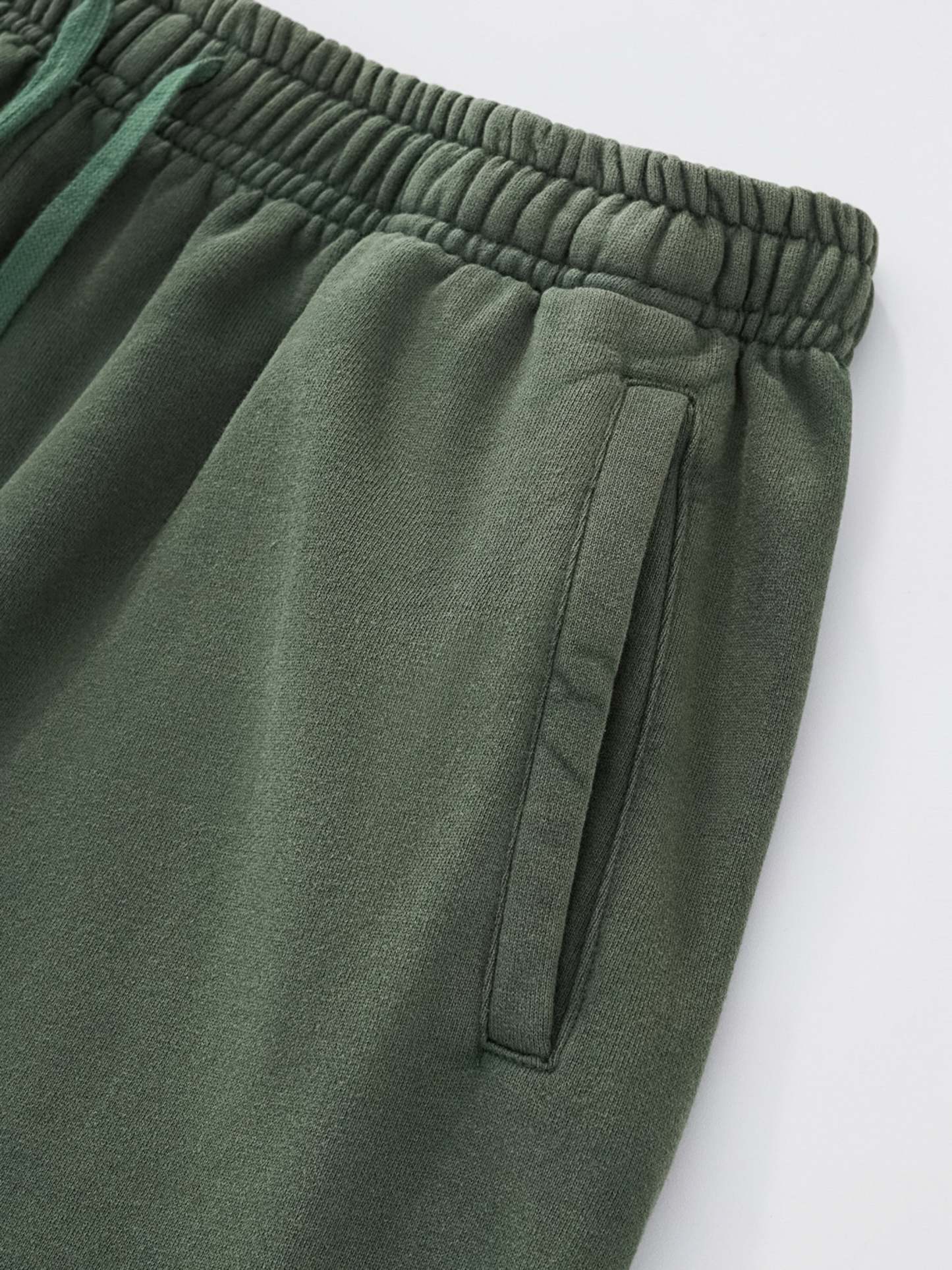 SMILEY PATCH SWEATPANTS - FADED PINE-Fineriform