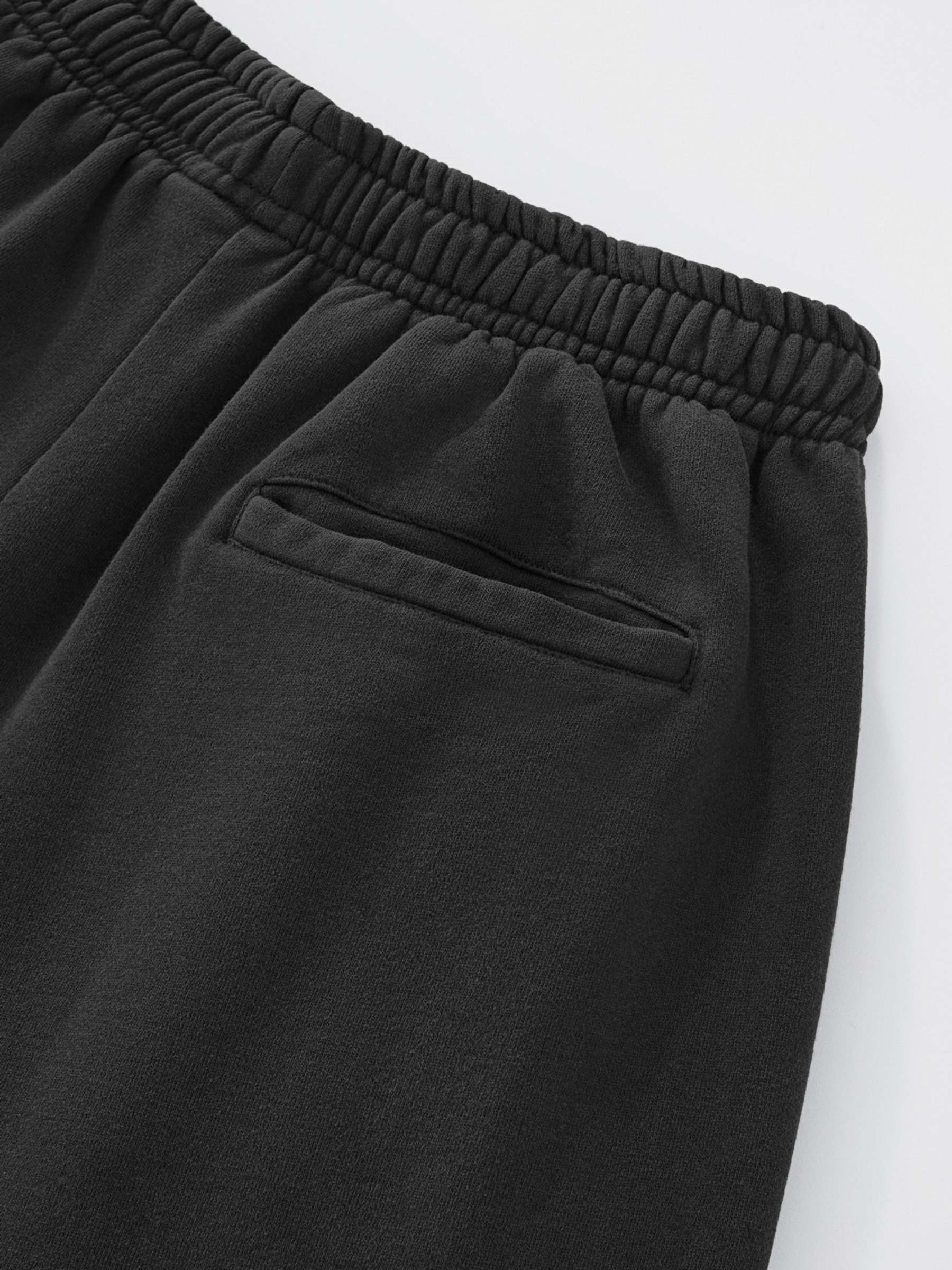 SMILEY PATCH SWEATPANTS - VINTAGE BLACK-Fineriform