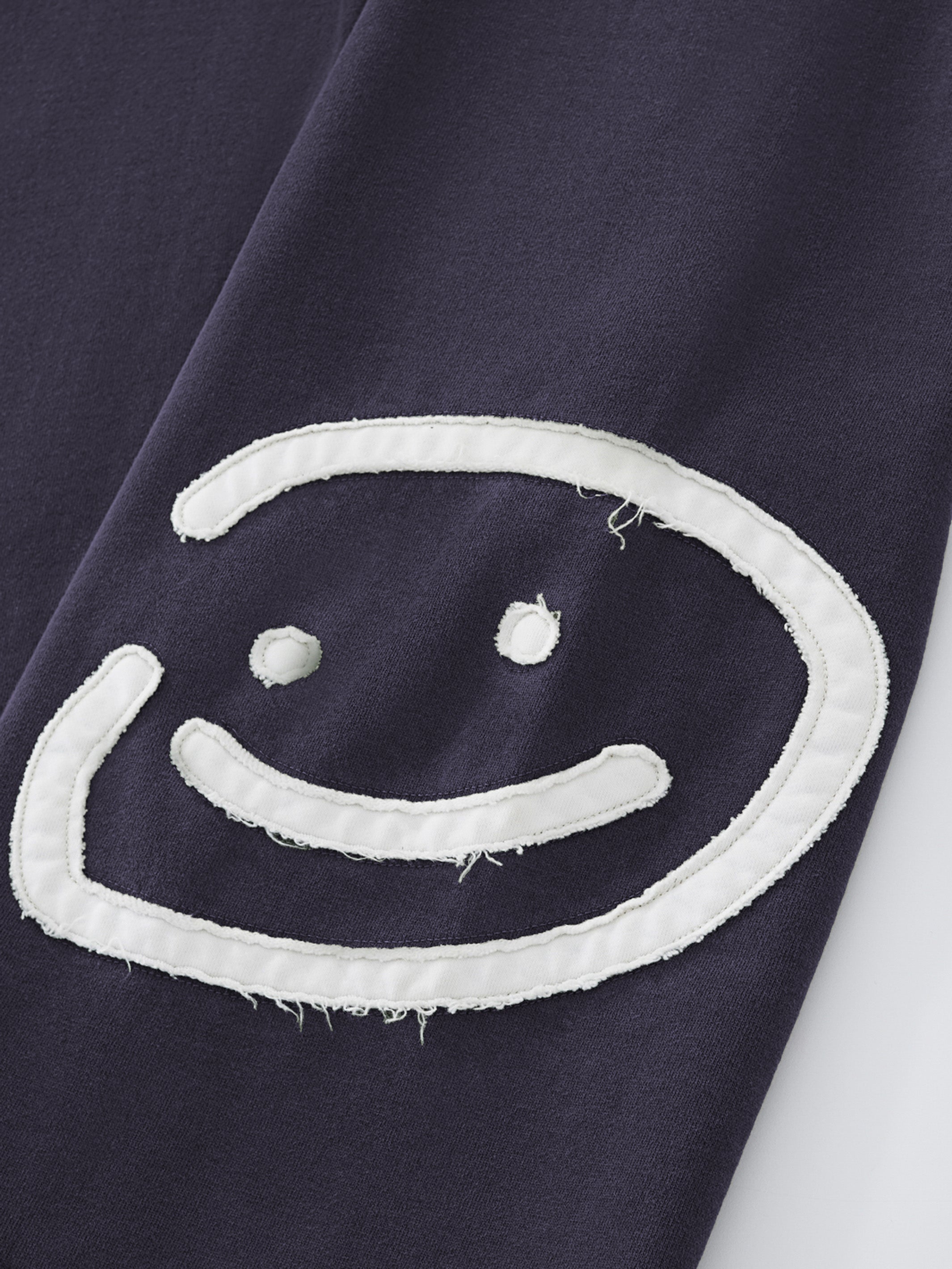 SMILEY PATCH SWEATPANTS - MIDNIGHT LAVENDER-Fineriform