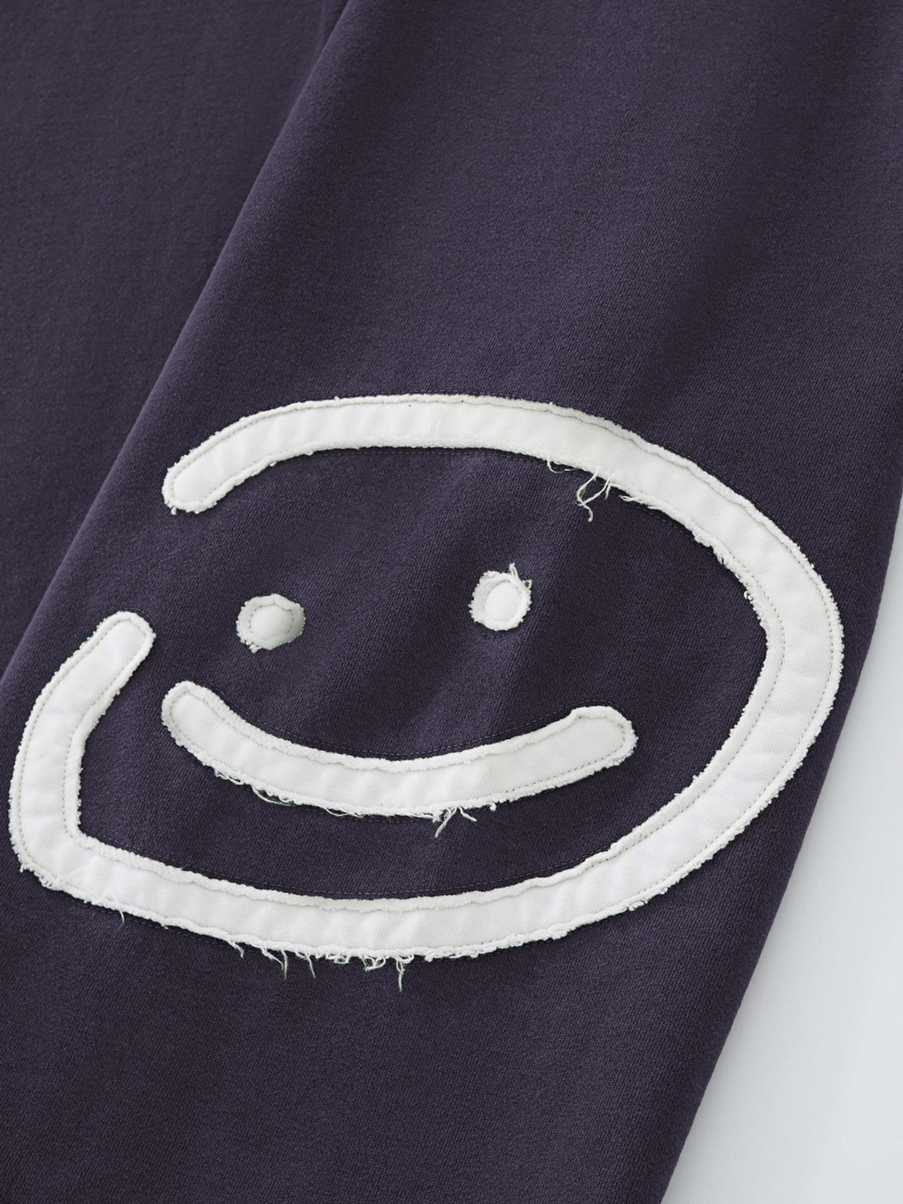 SMILEY PATCH SWEATPANTS - MIDNIGHT LAVENDER-Fineriform