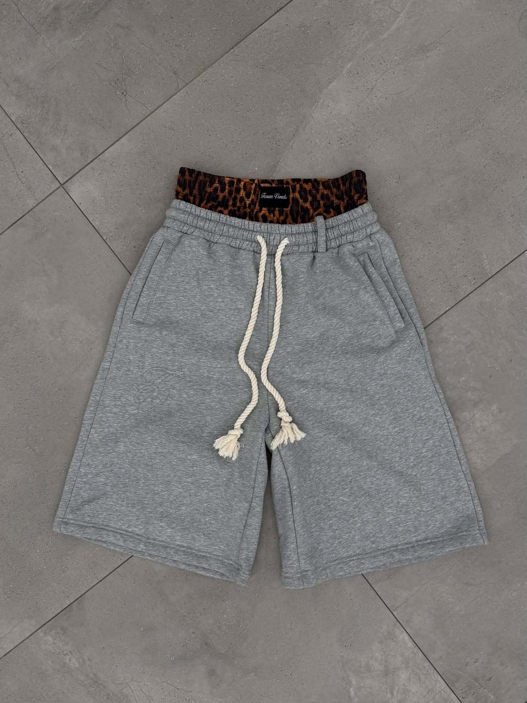 Double drawstring shorts-Fineriform