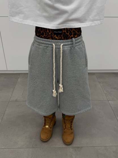 Double drawstring shorts-Fineriform