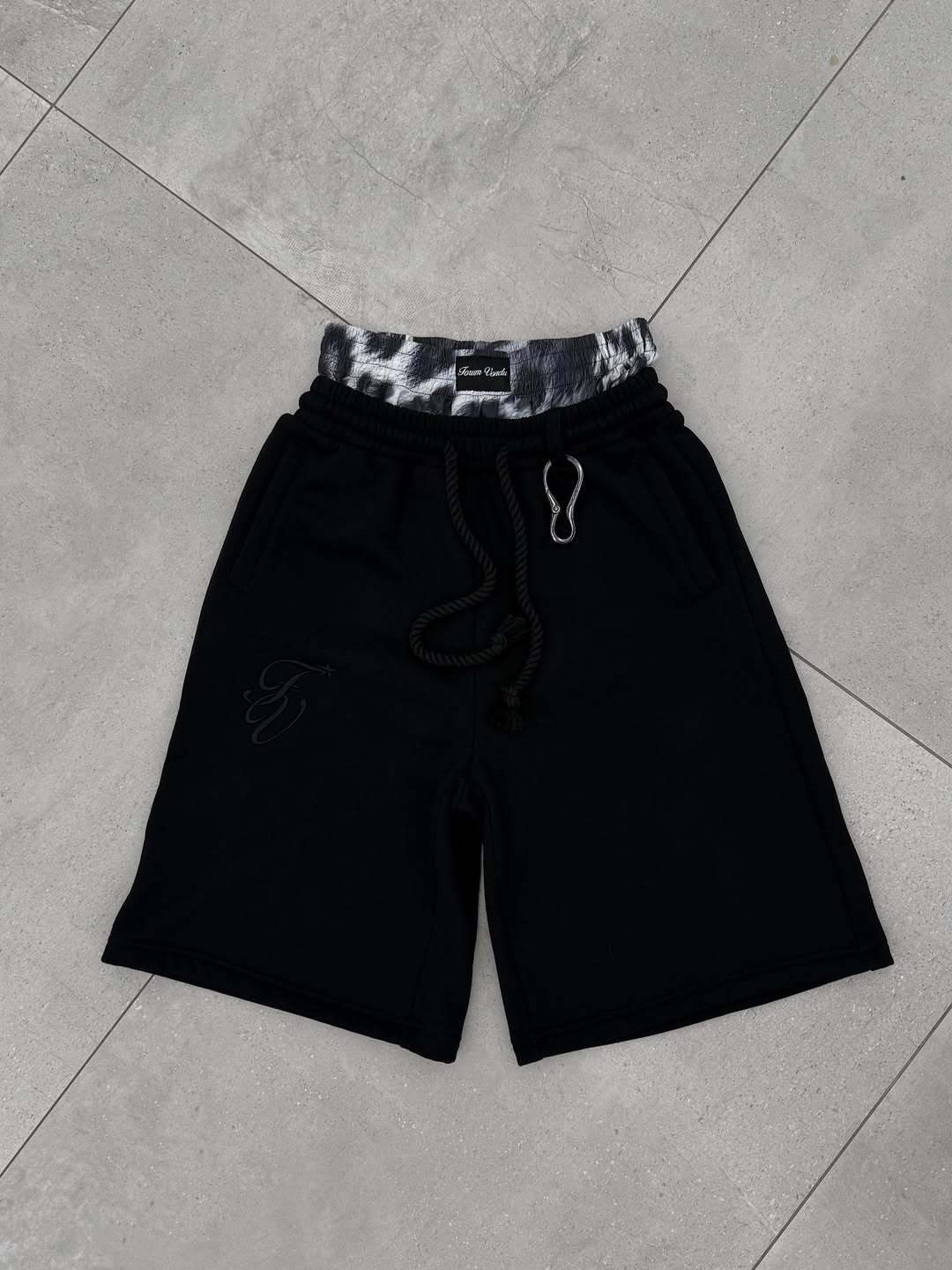 Double drawstring shorts-Fineriform