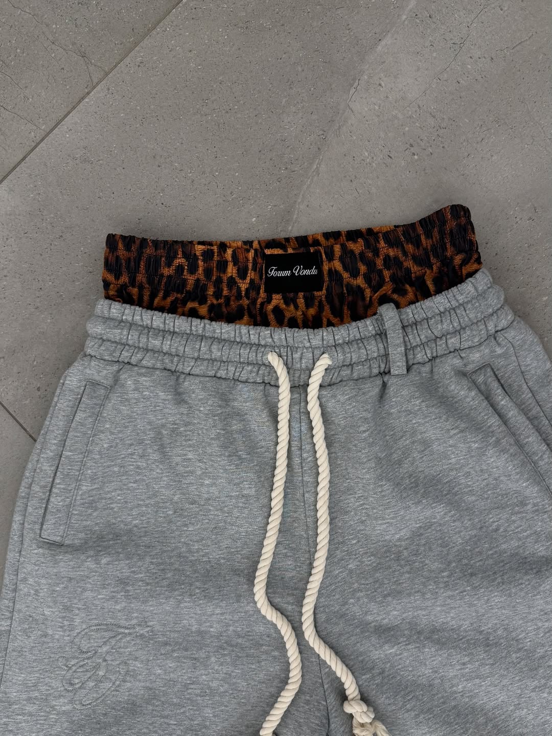 Double drawstring shorts-Fineriform