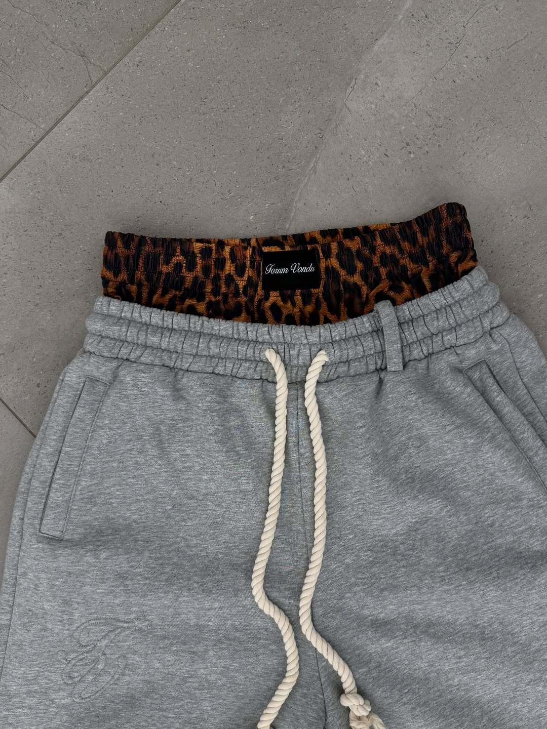 Double drawstring shorts-Fineriform