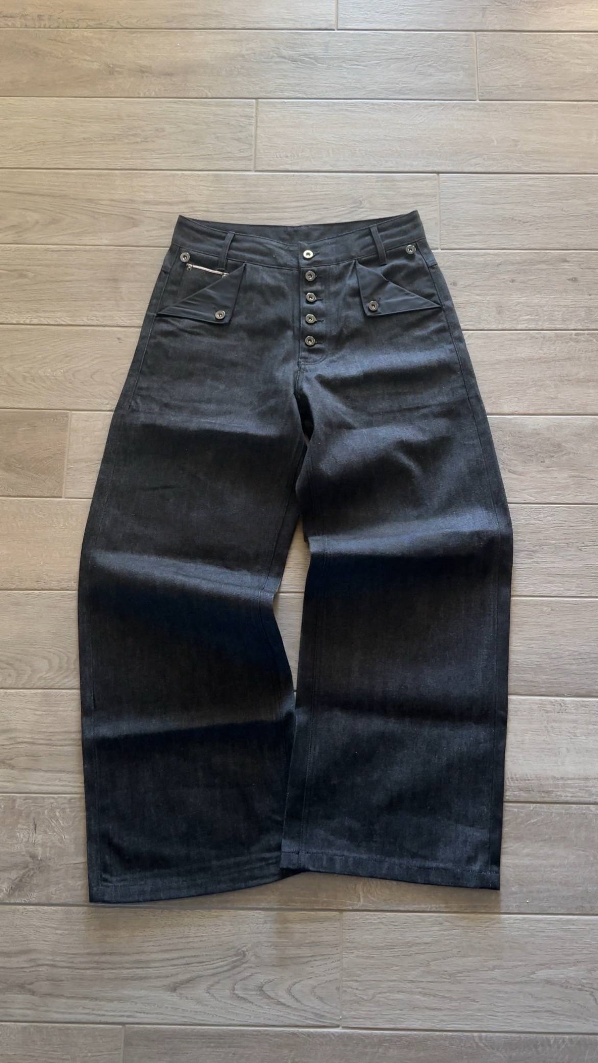 high waisted wide leg jeans-Fineriform