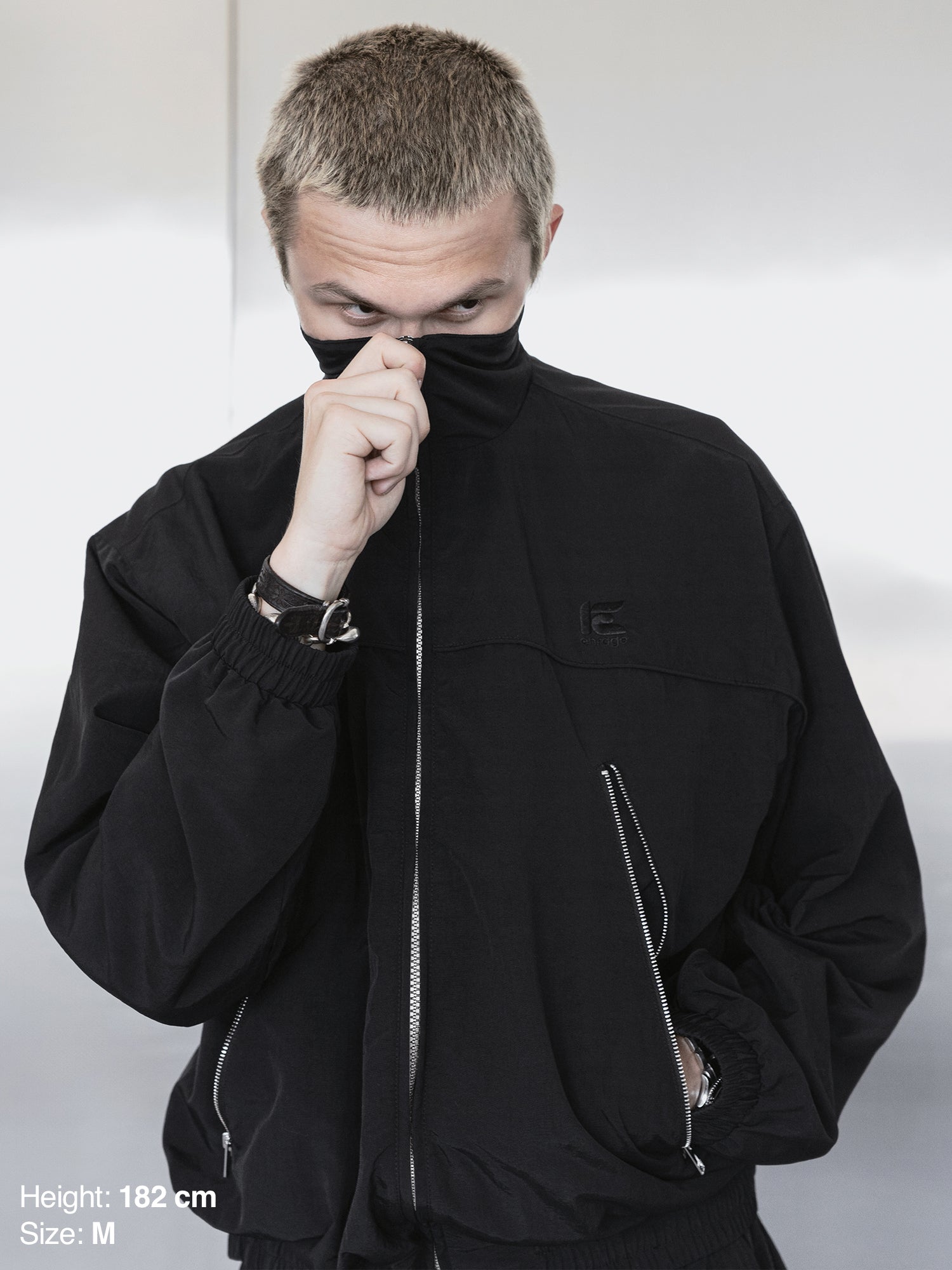 TRACKSUIT JACKET - BLACK-Fineriform