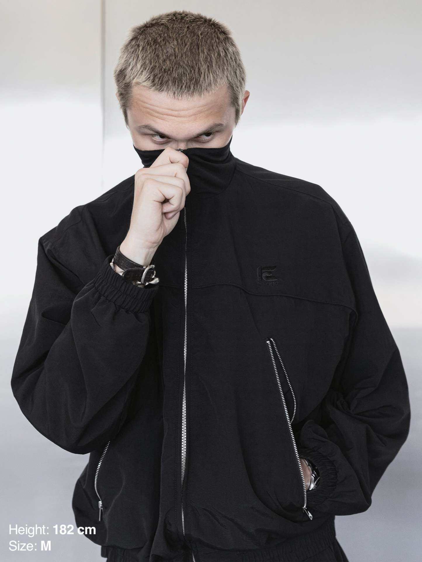 TRACKSUIT JACKET - BLACK-Fineriform