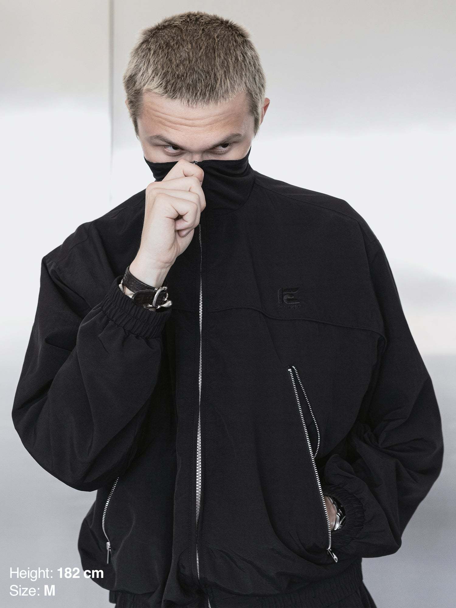 TRACKSUIT JACKET - BLACK-Fineriform