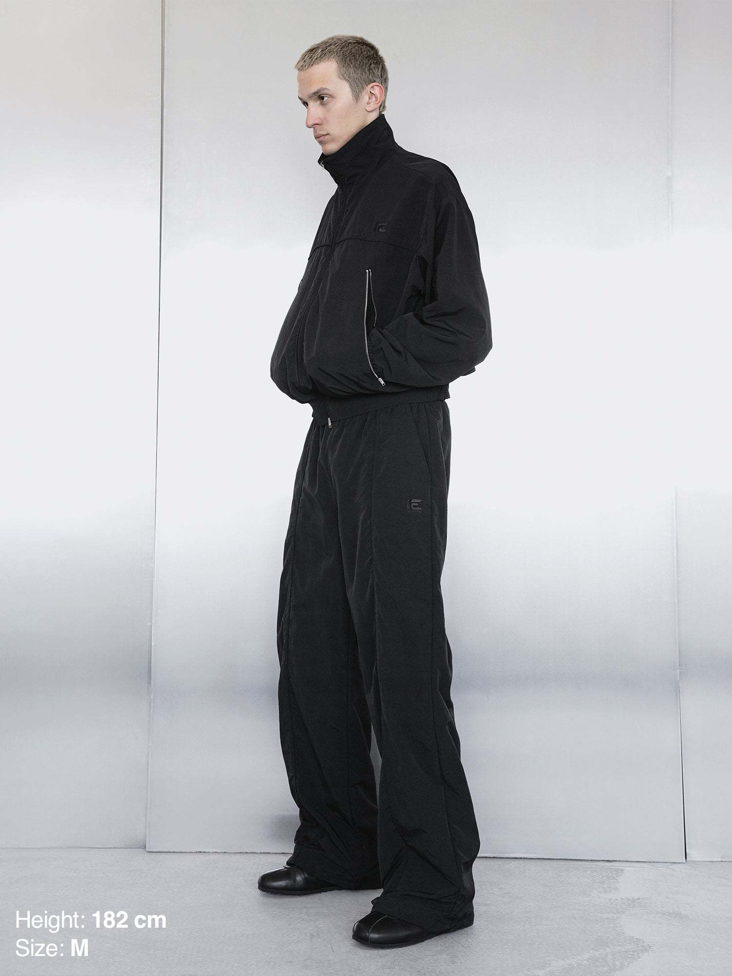 TRACKSUIT JACKET - BLACK-Fineriform