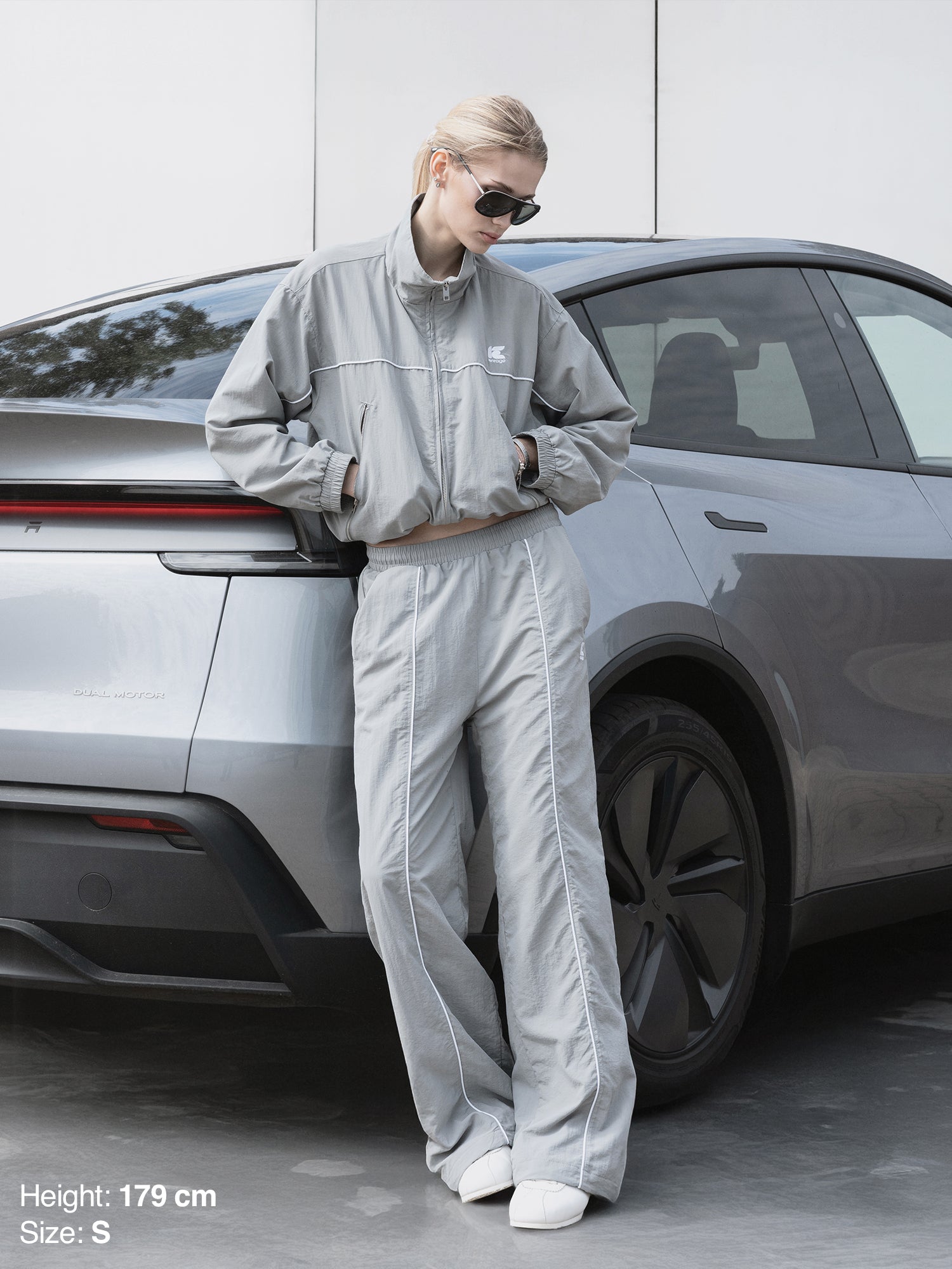 TRACKSUIT JACKET - GRAY-Fineriform